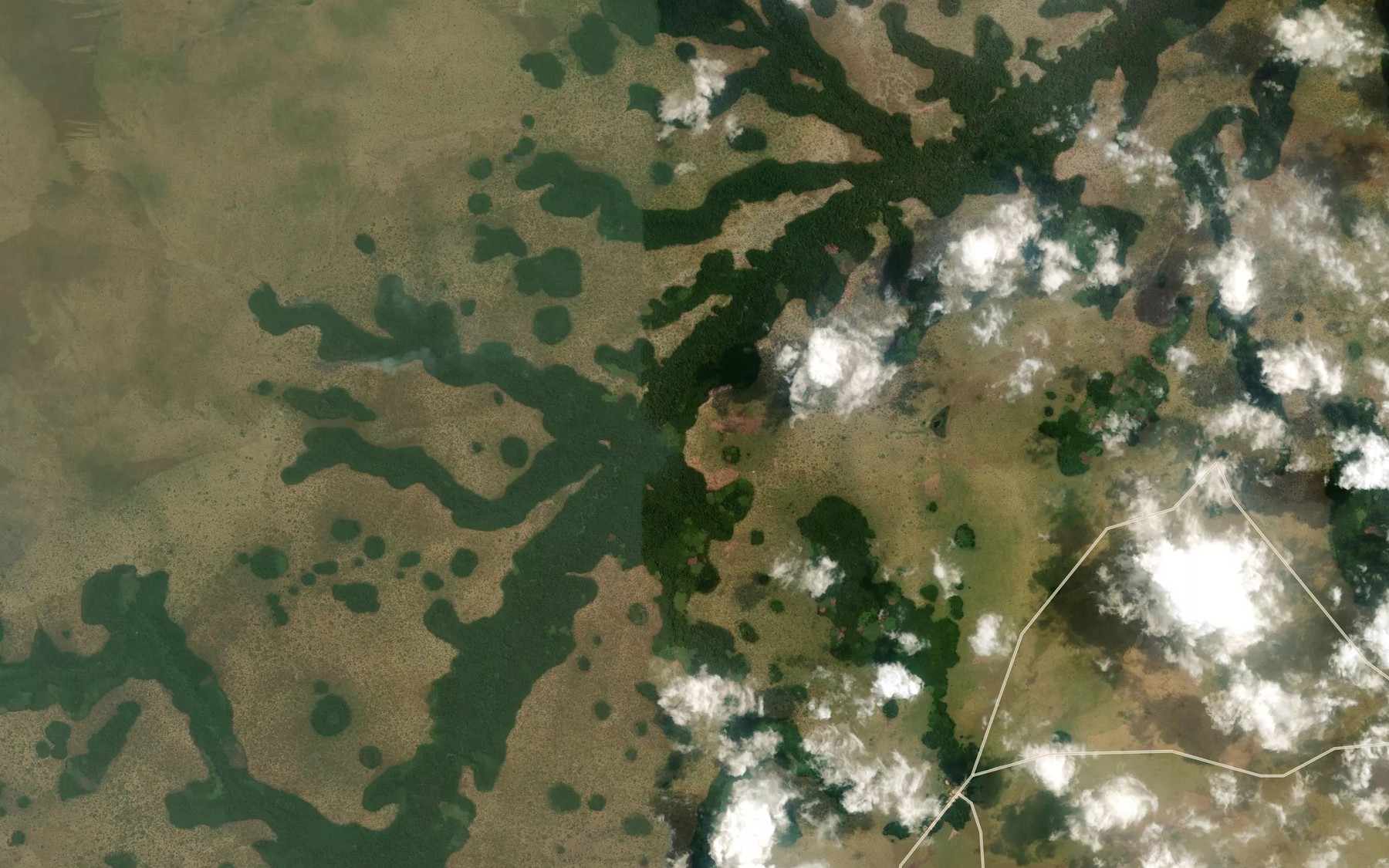 Satellite map of the Leboumi