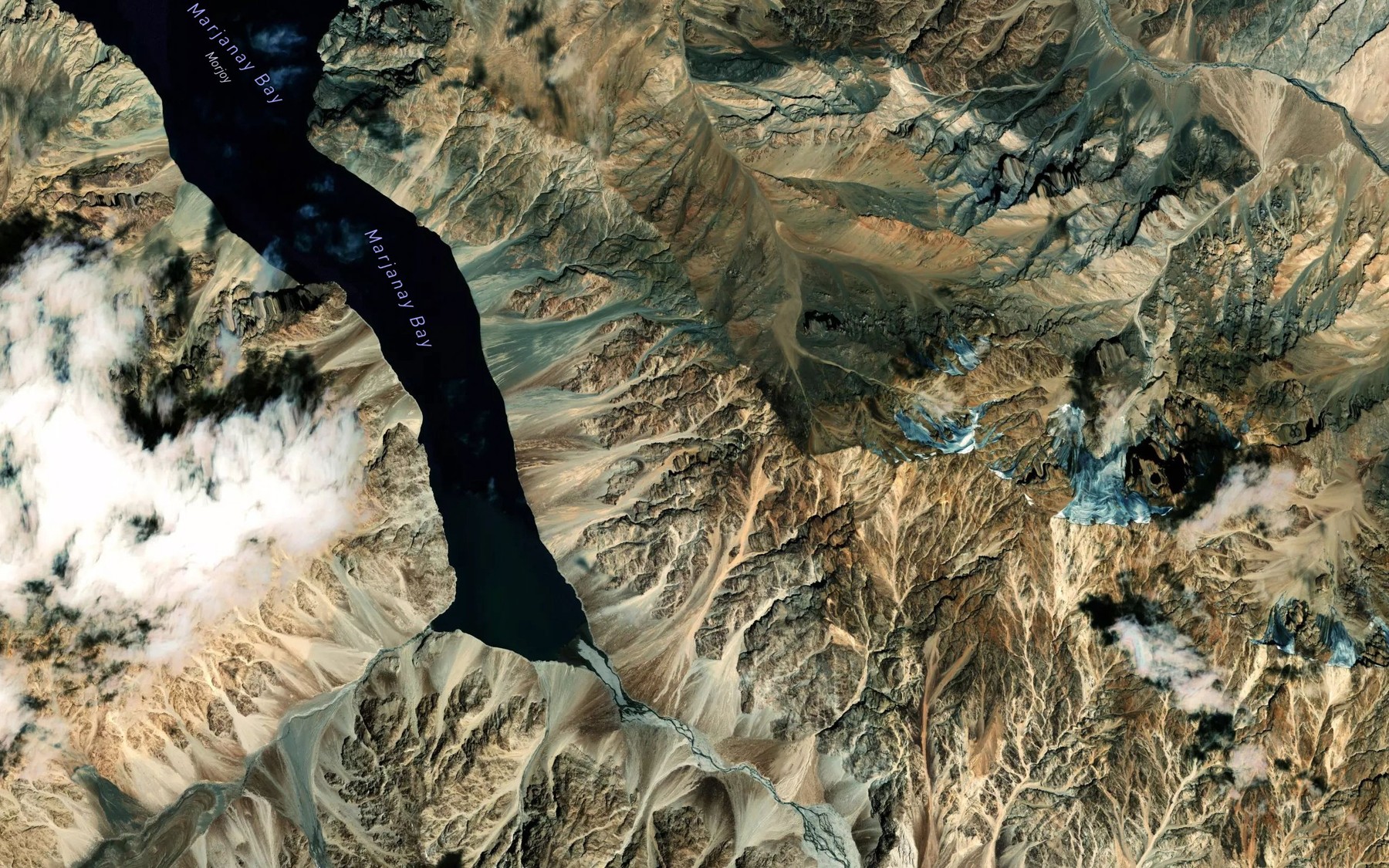 Satellite map of the Mardzhanay