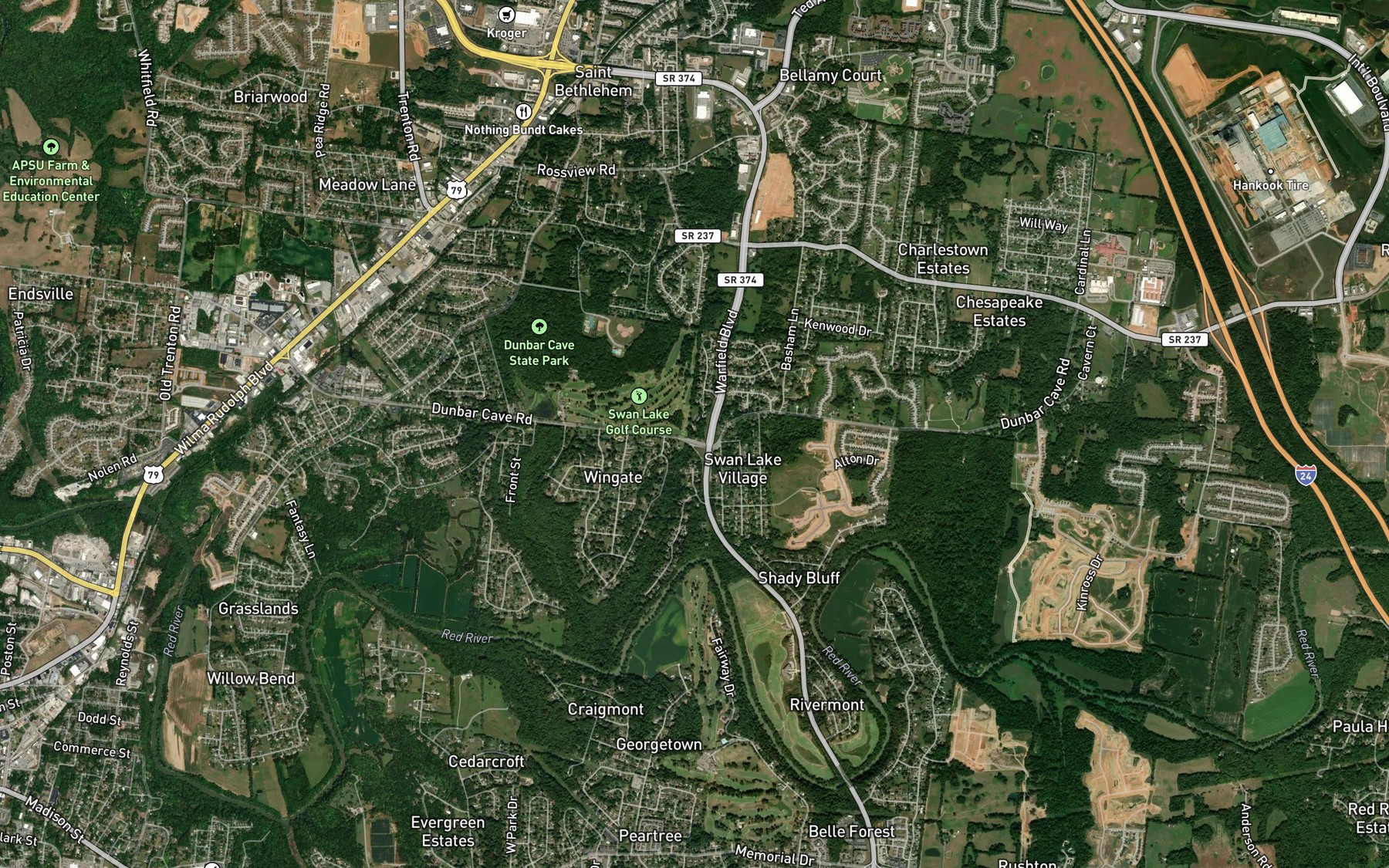 Satellite map of the Idaho Spring