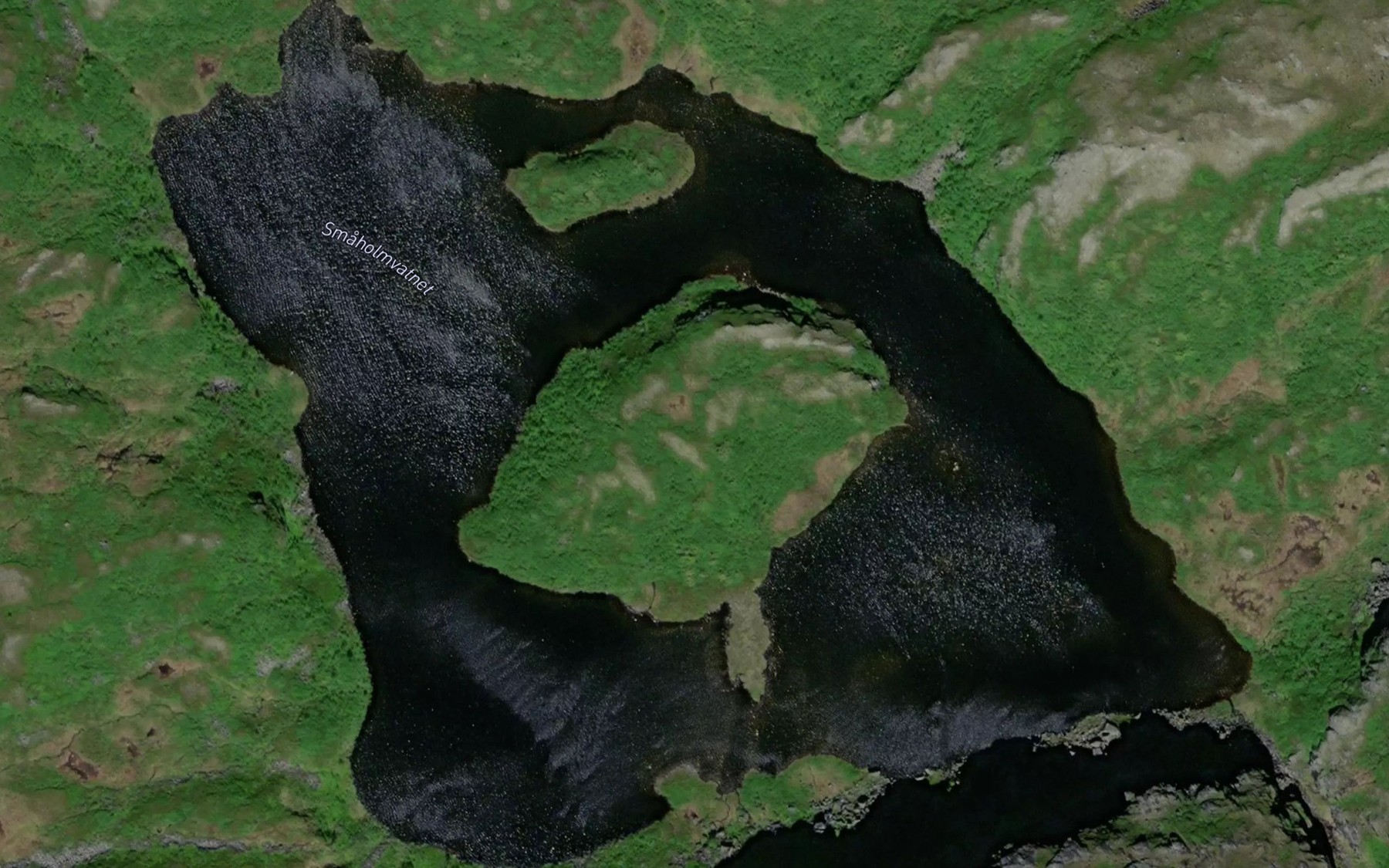 Satellite map of the Smaholmvatnet
