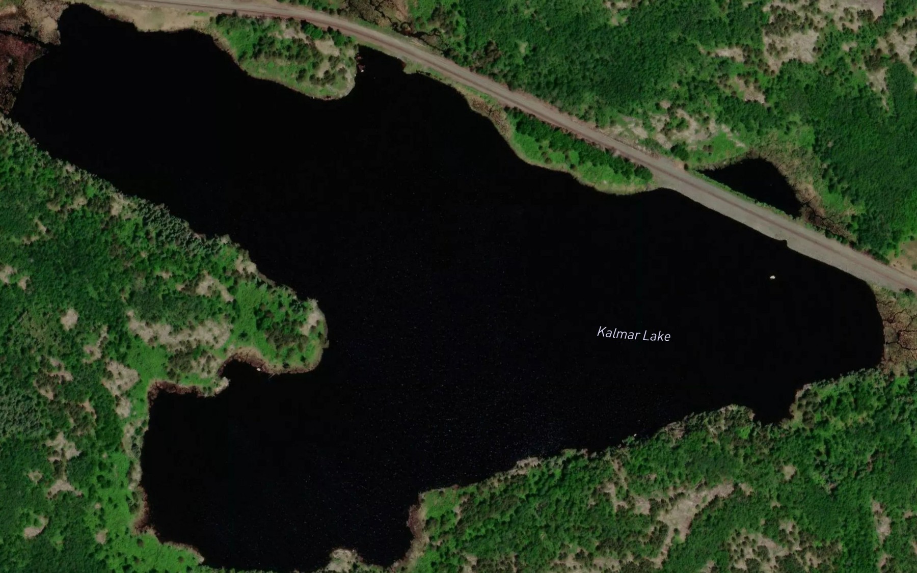 Satellite map of the Kalmar Lake