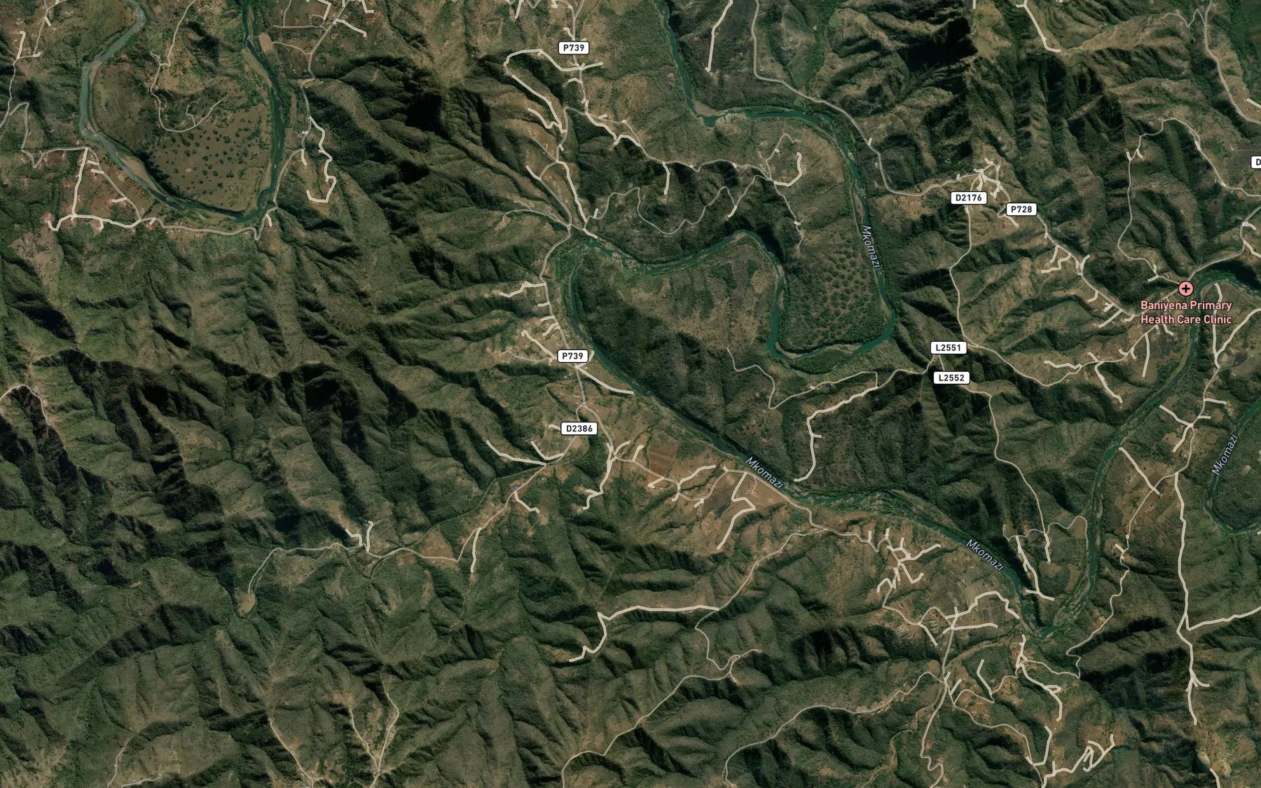 Satellite map of the Mandlalati