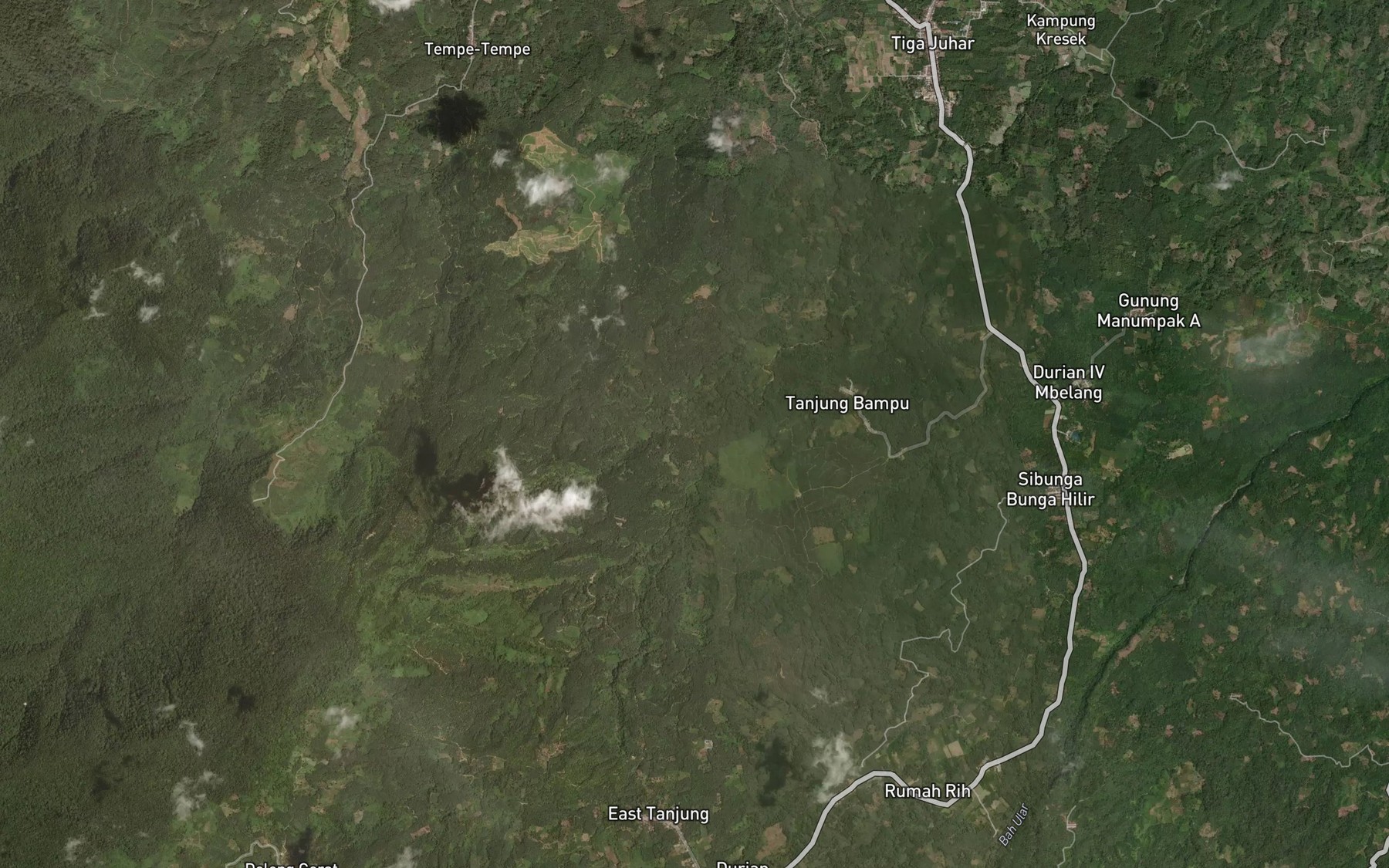 Satellite map of the Lau Mersih