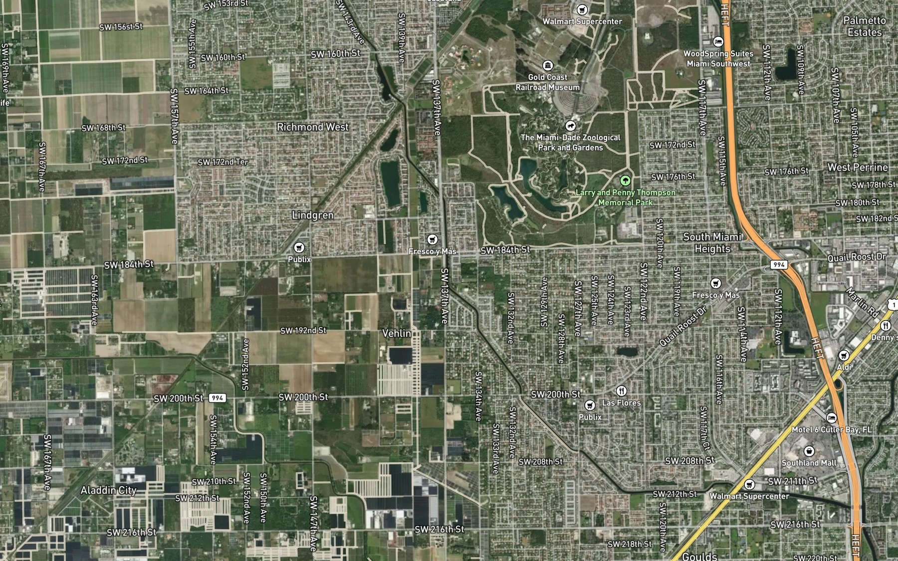 Satellite map of the Black Creek Canal Number C-1
