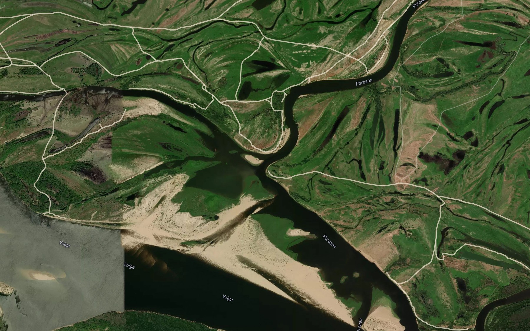 Satellite map of the Rogovaya