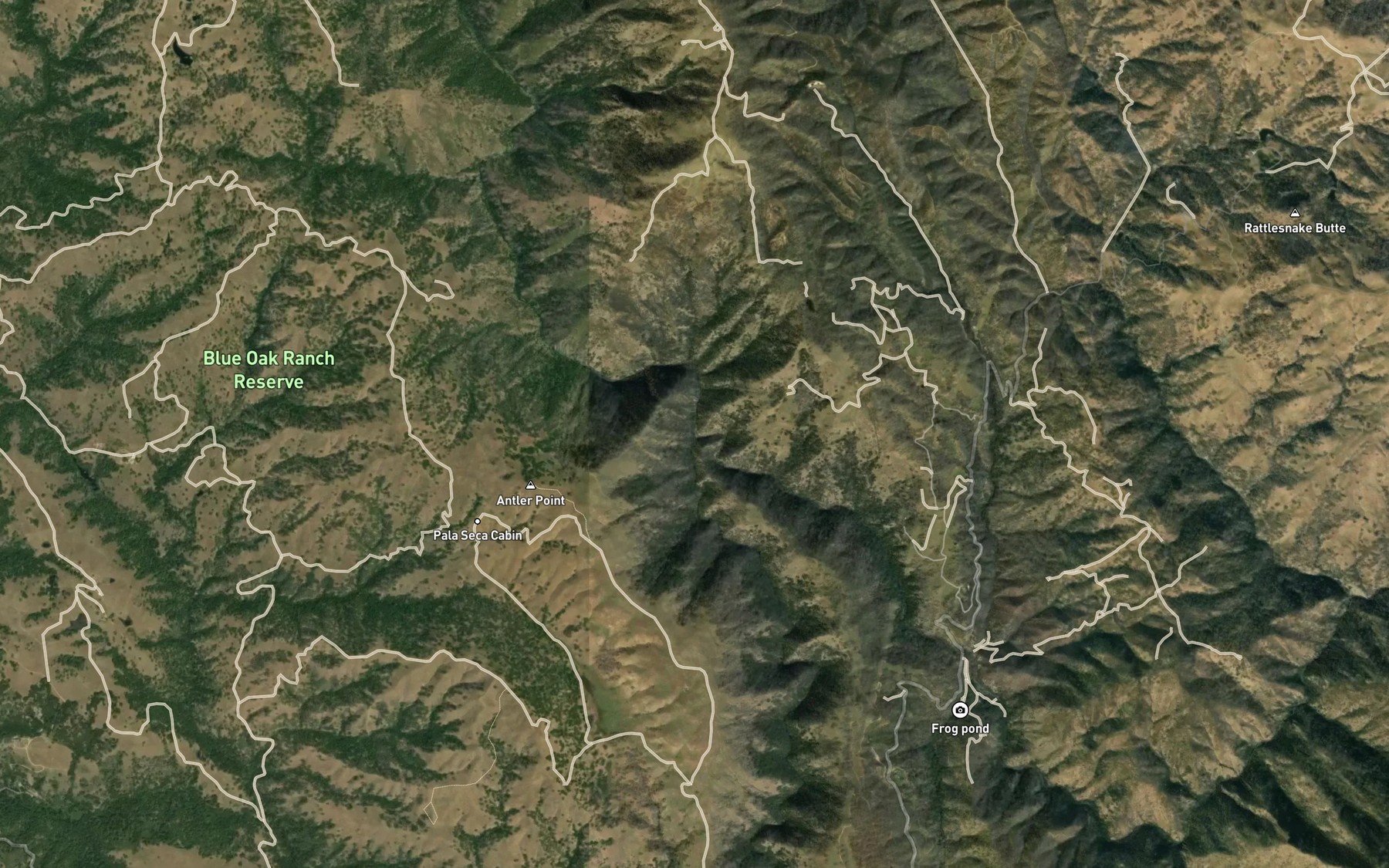 Satellite map of the Smith Creek