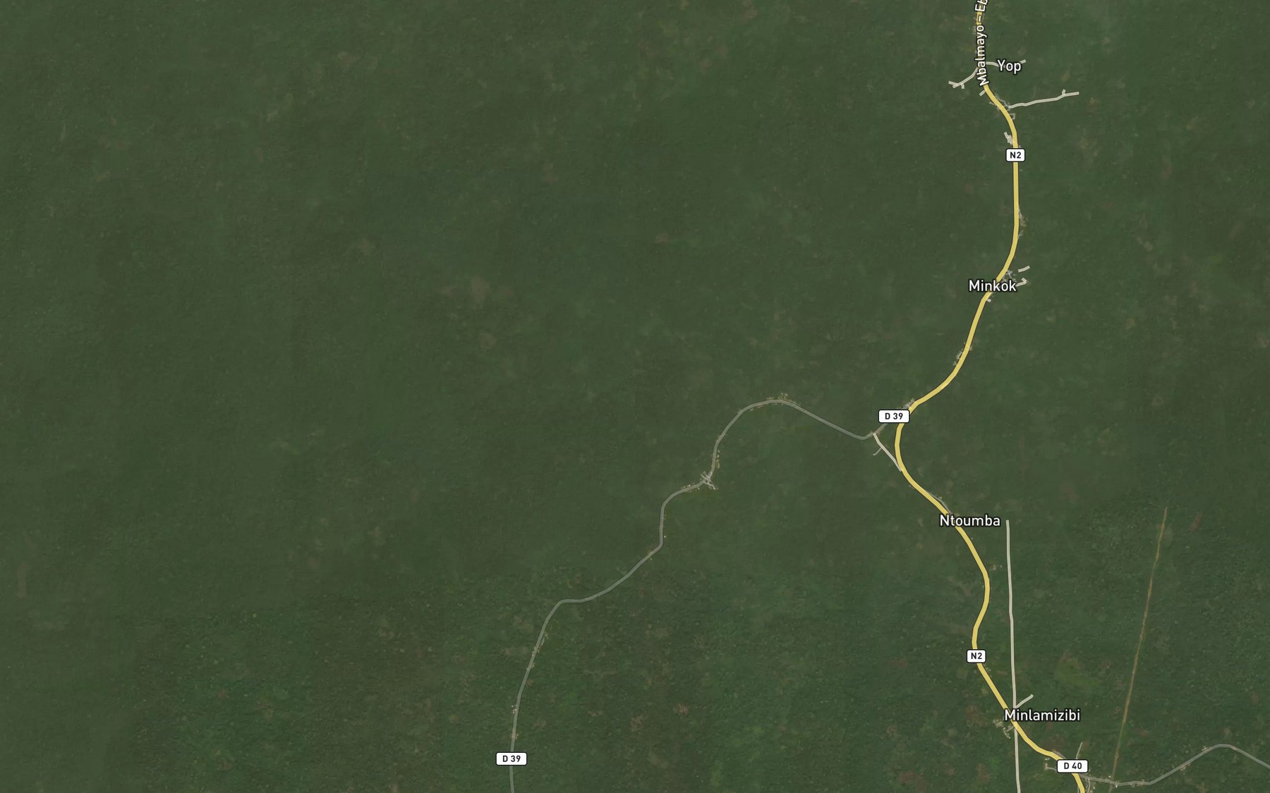 Satellite map of the Njomena