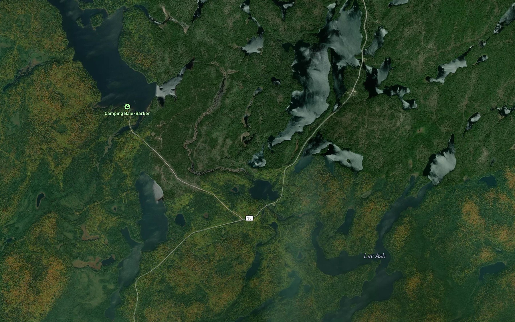 Satellite map of the Lac Vilain