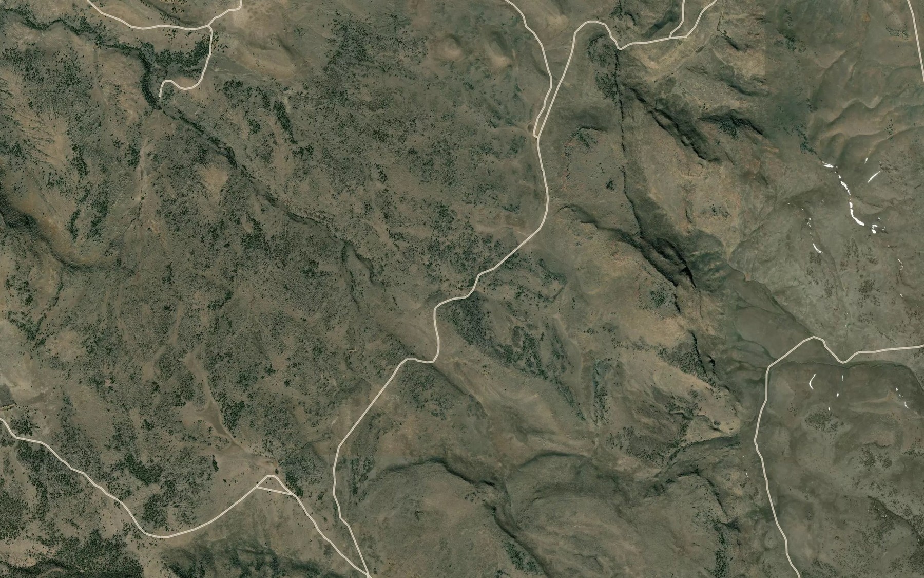 Satellite map of the Deadman Creek Reservoir Number Two