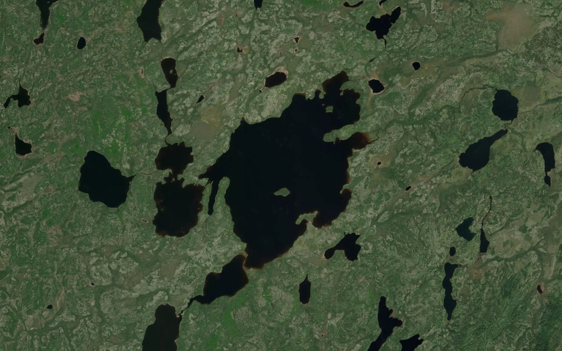 Satellite map of the Lac Ukaw