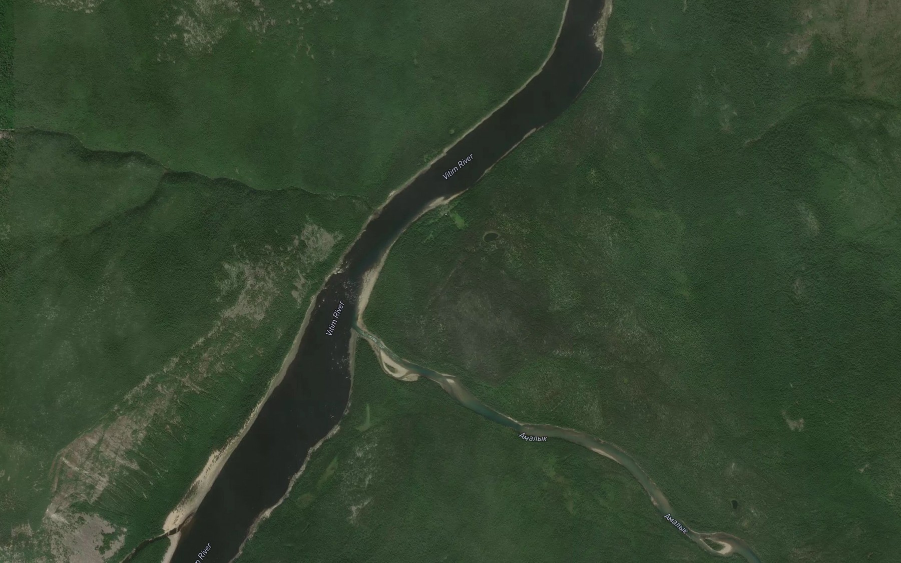 Satellite map of the Shivera Amalykskaya