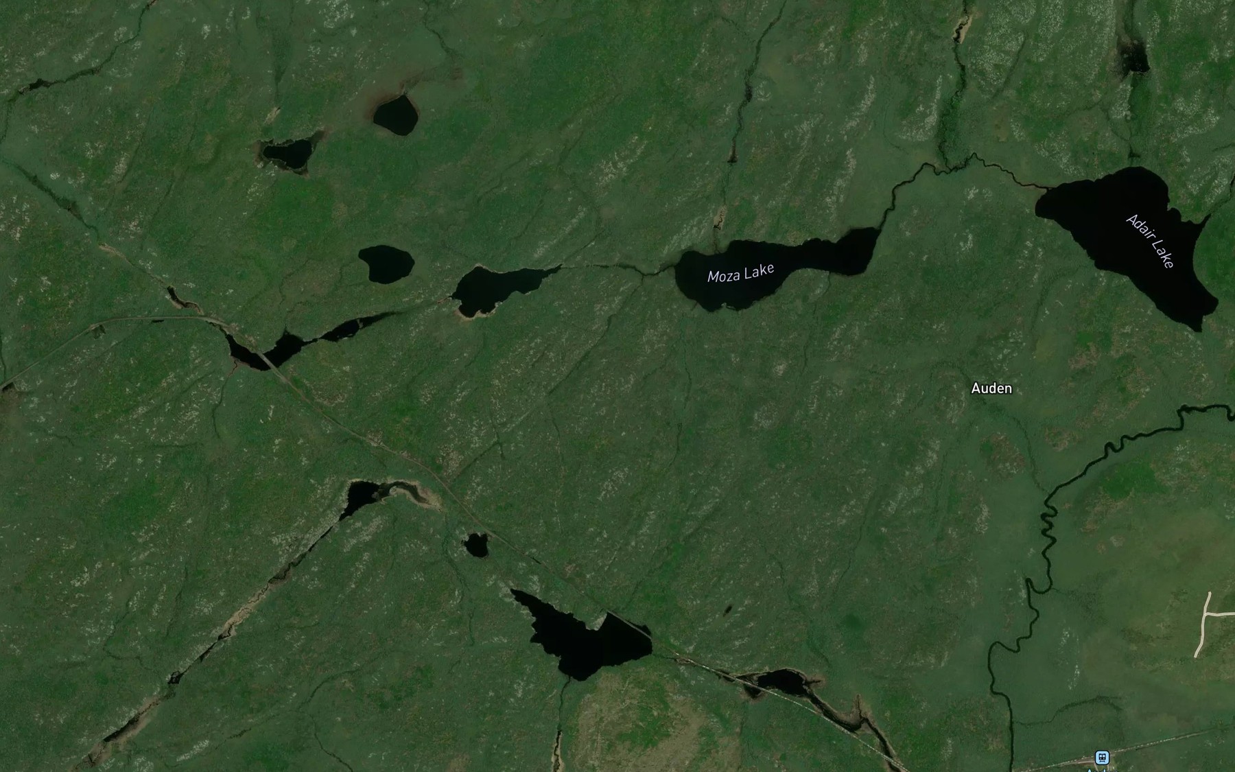 Satellite map of the Midcross Creek