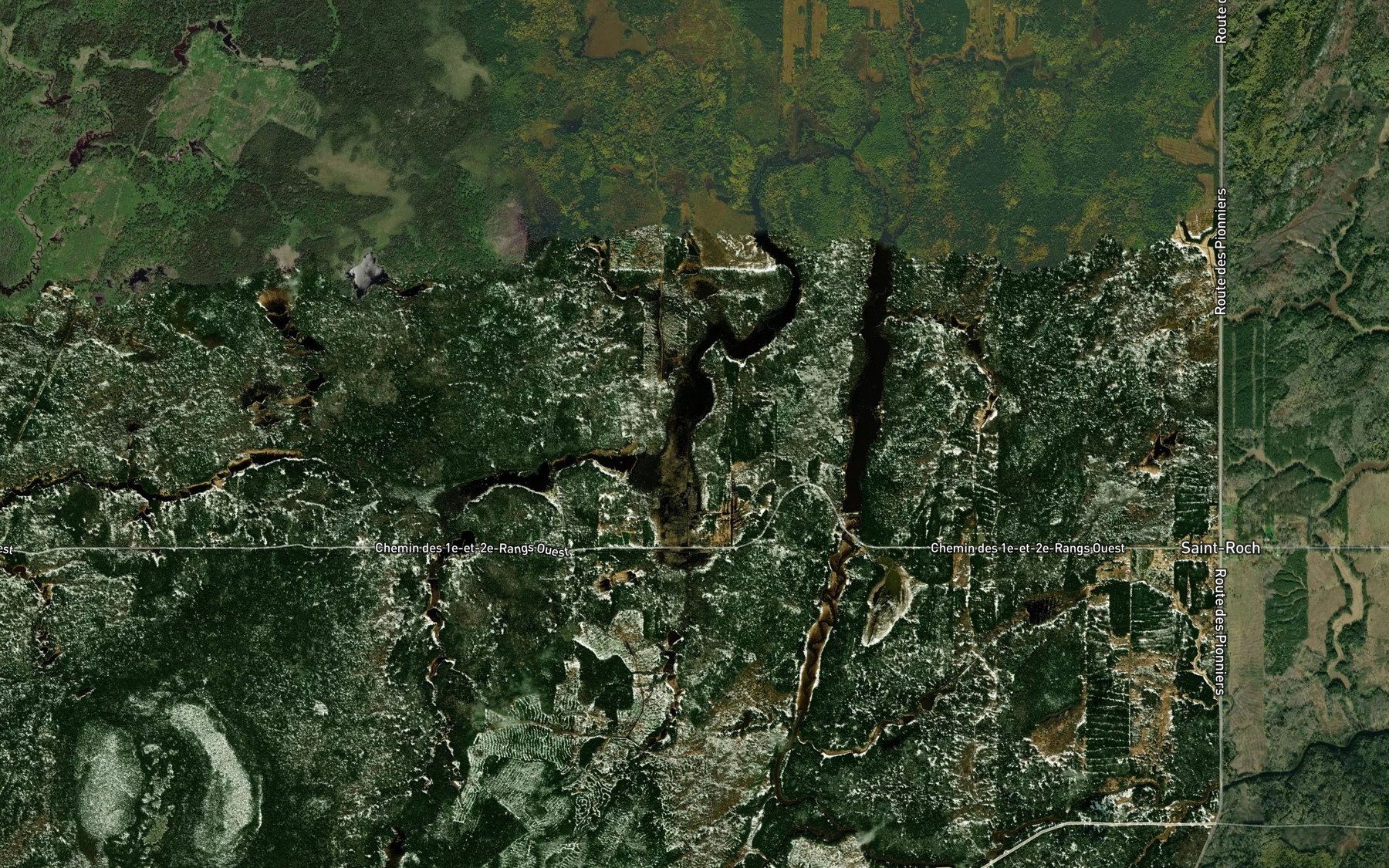 Satellite map of the Branche Saint-Louis