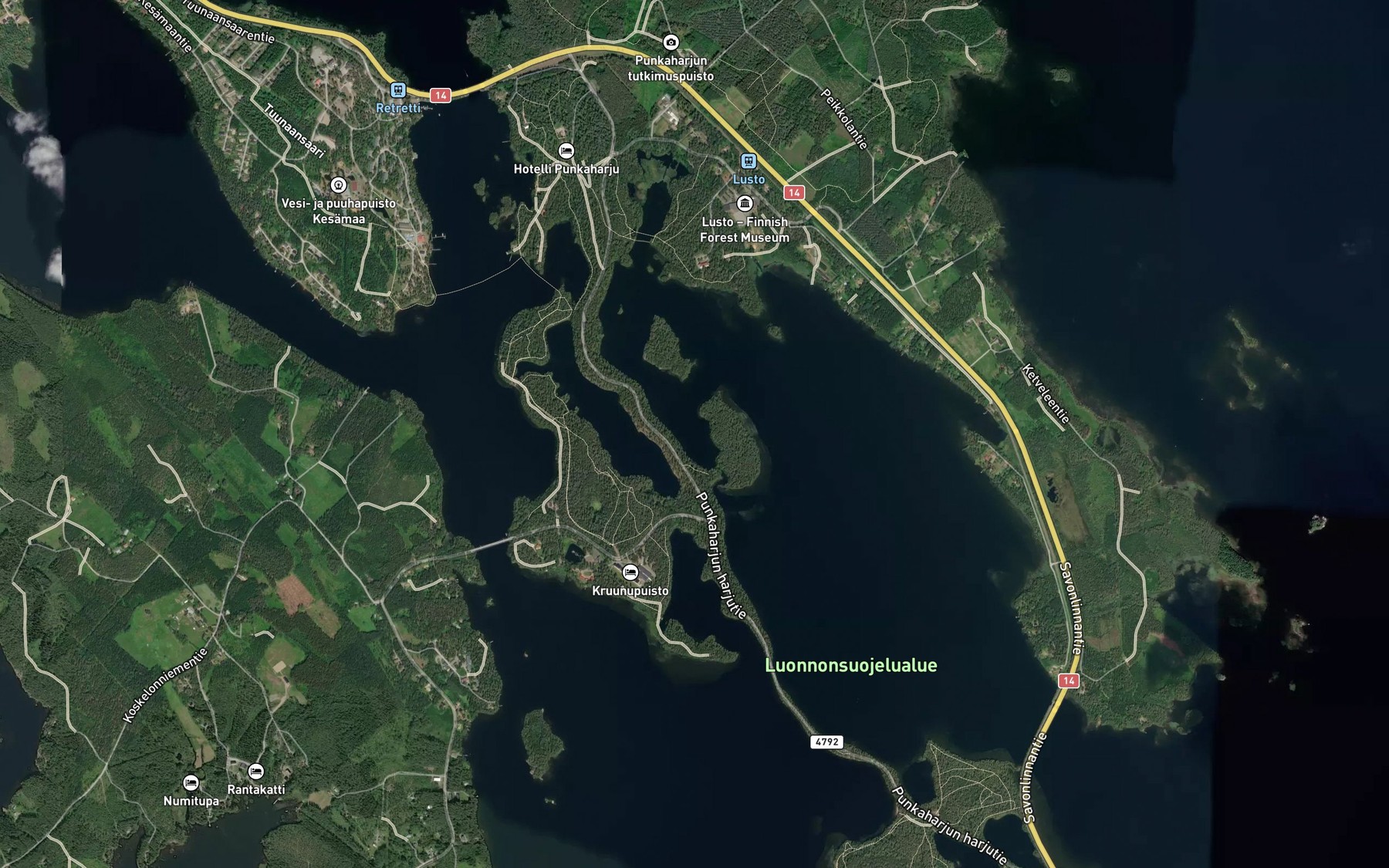 Satellite map of the Hynninlahti