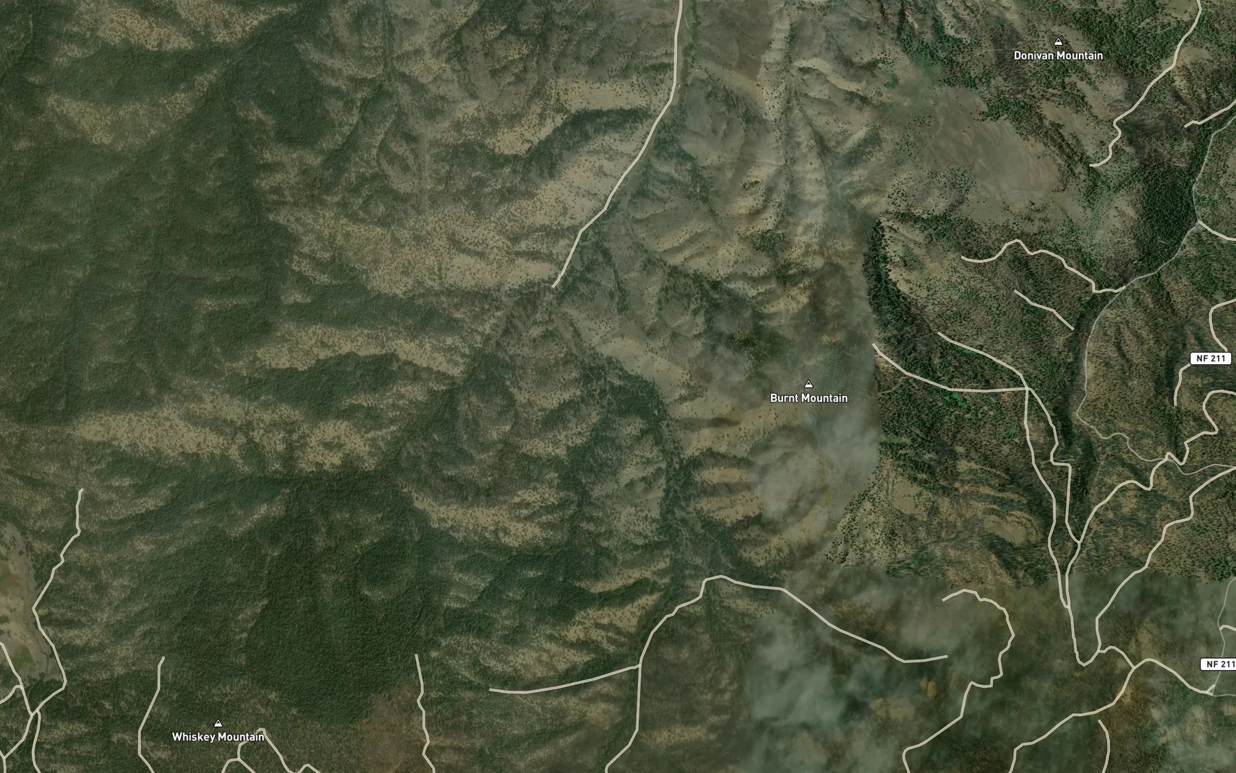 Satellite map of the Mud Springs