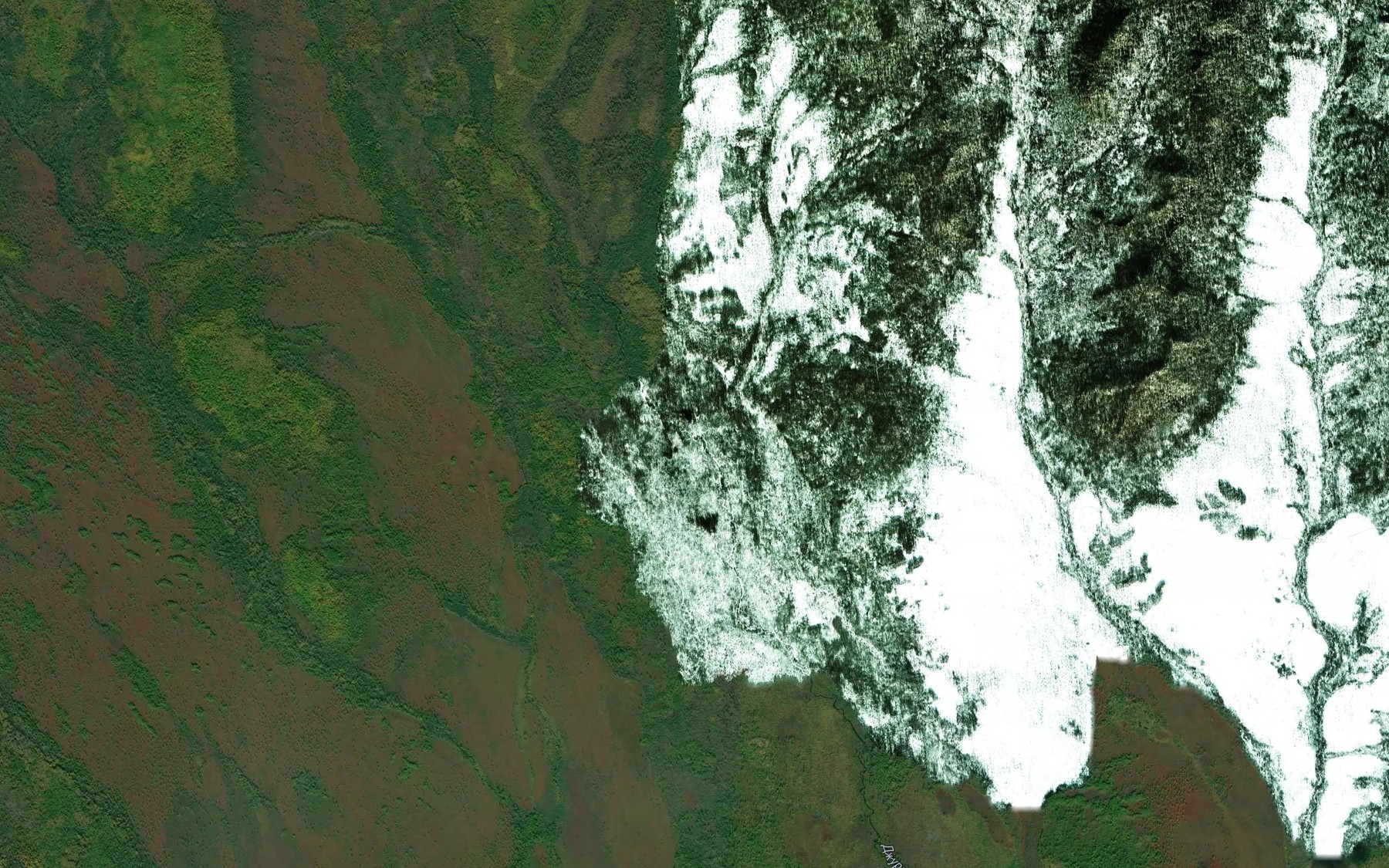 Satellite map of the Kedrovyy
