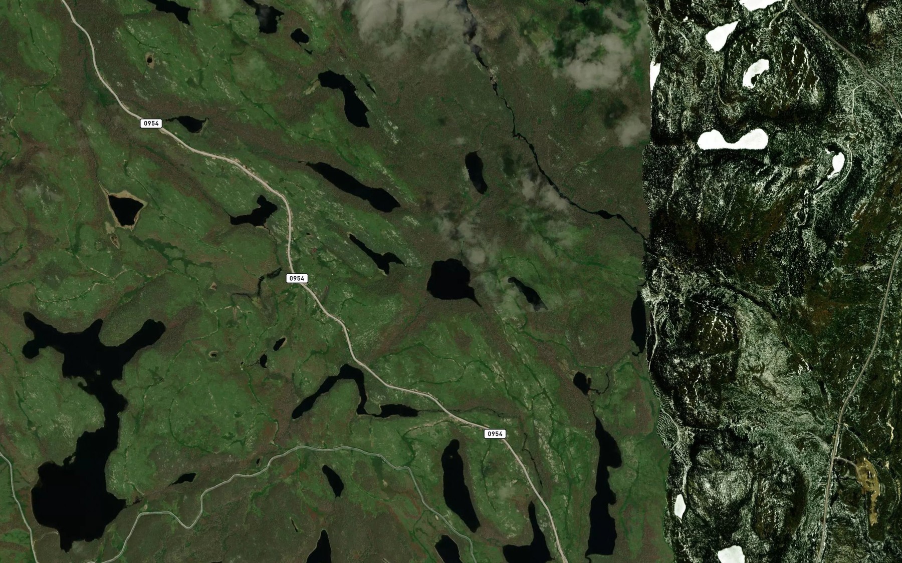 Satellite map of the Lac du Pope