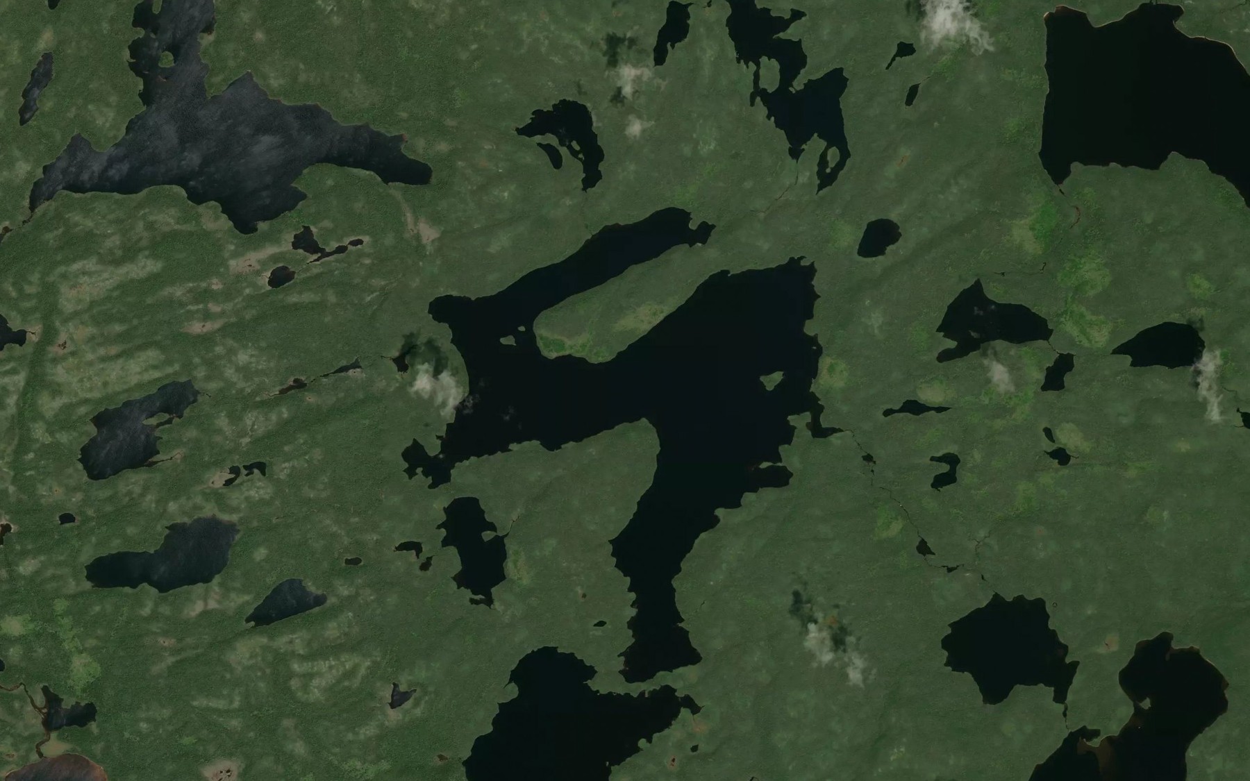 Satellite map of the Lac Kamihakamat