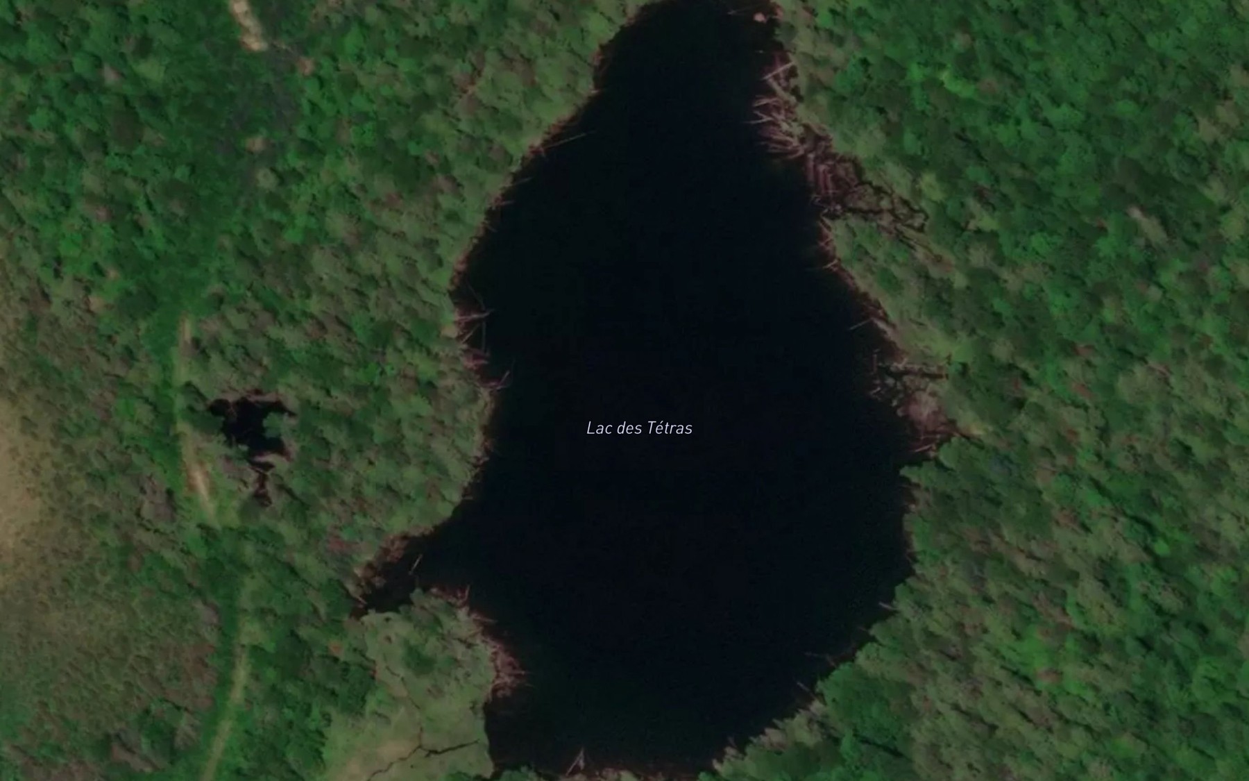 Satellite map of the Lac des Tetras