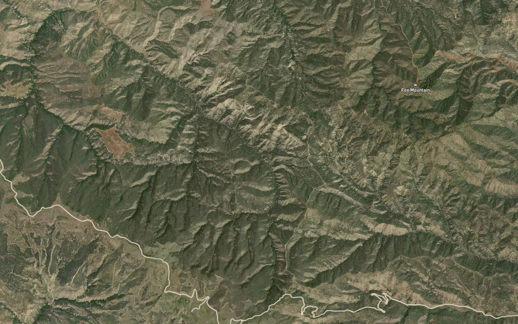 Satellite map of the Sulphur Spring