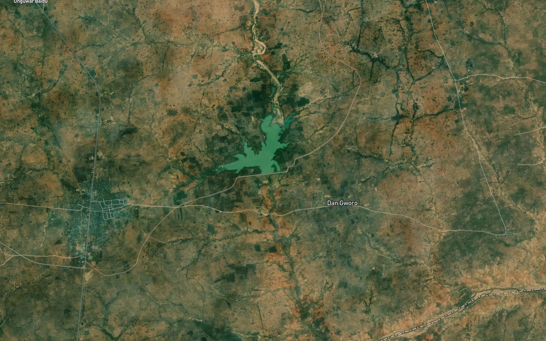 Satellite map of the River Kafur