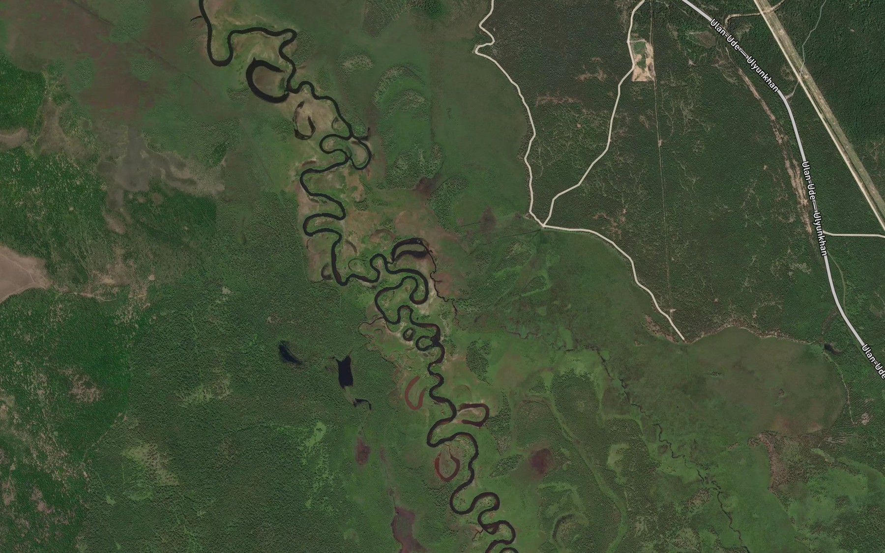 Satellite map of the Krasnyy