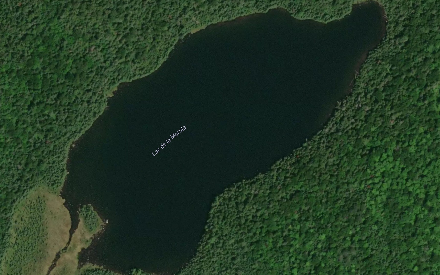 Satellite map of the Lac de la Morula