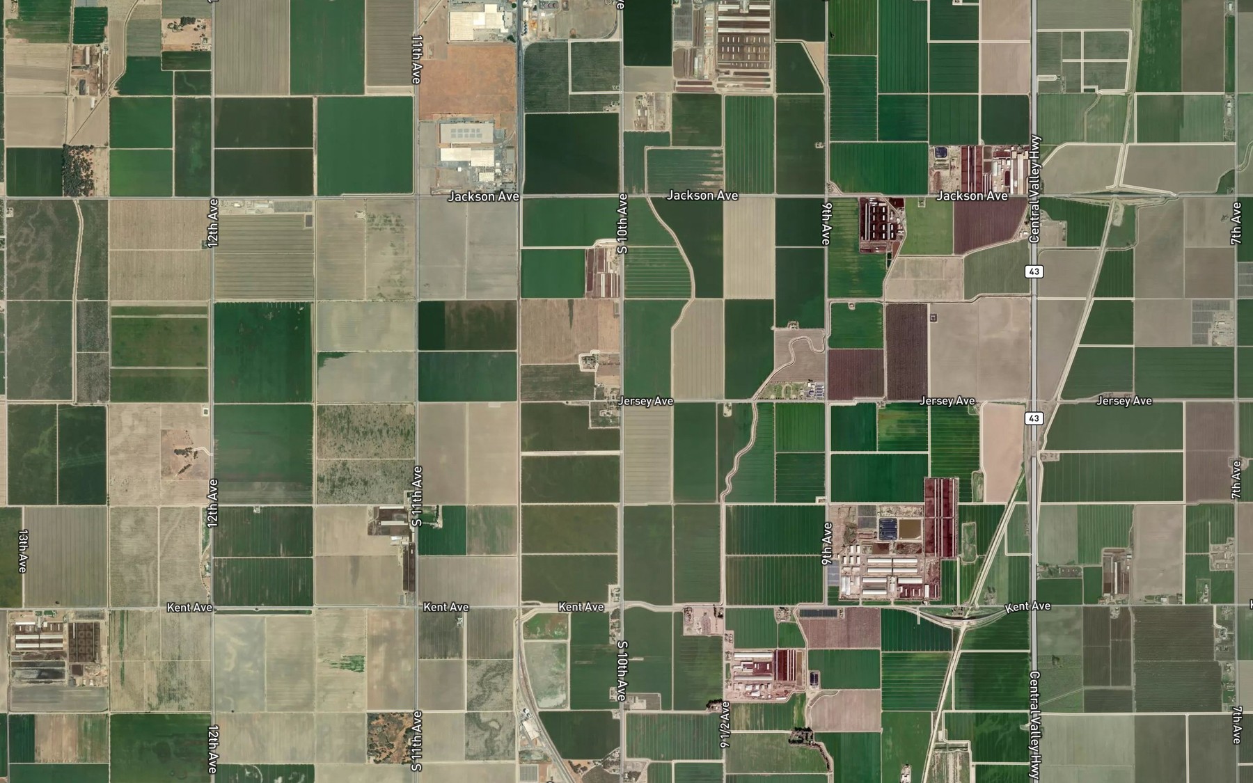 Satellite map of the Lakeside Ditch