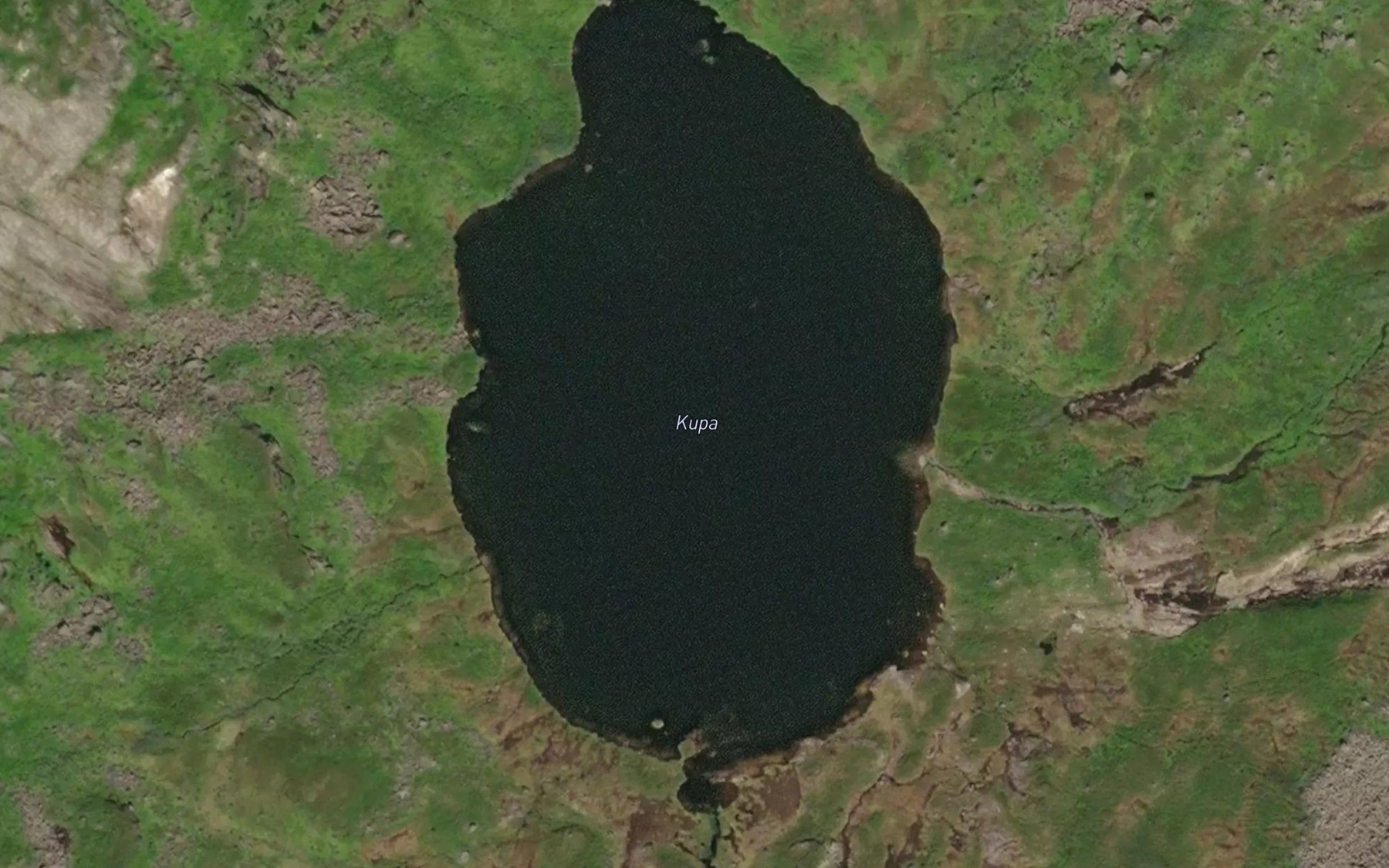 Satellite map of the Kupa