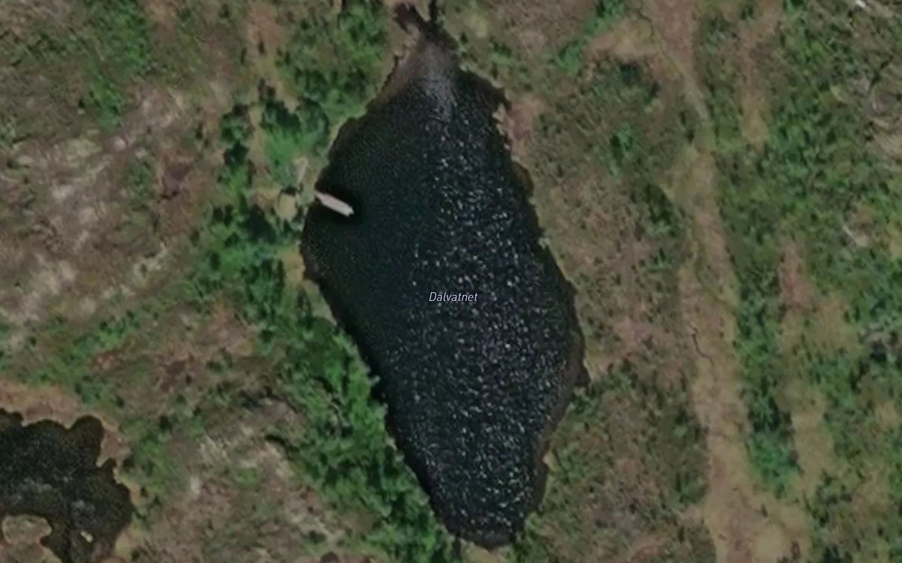 Satellite map of the Dalvatnet