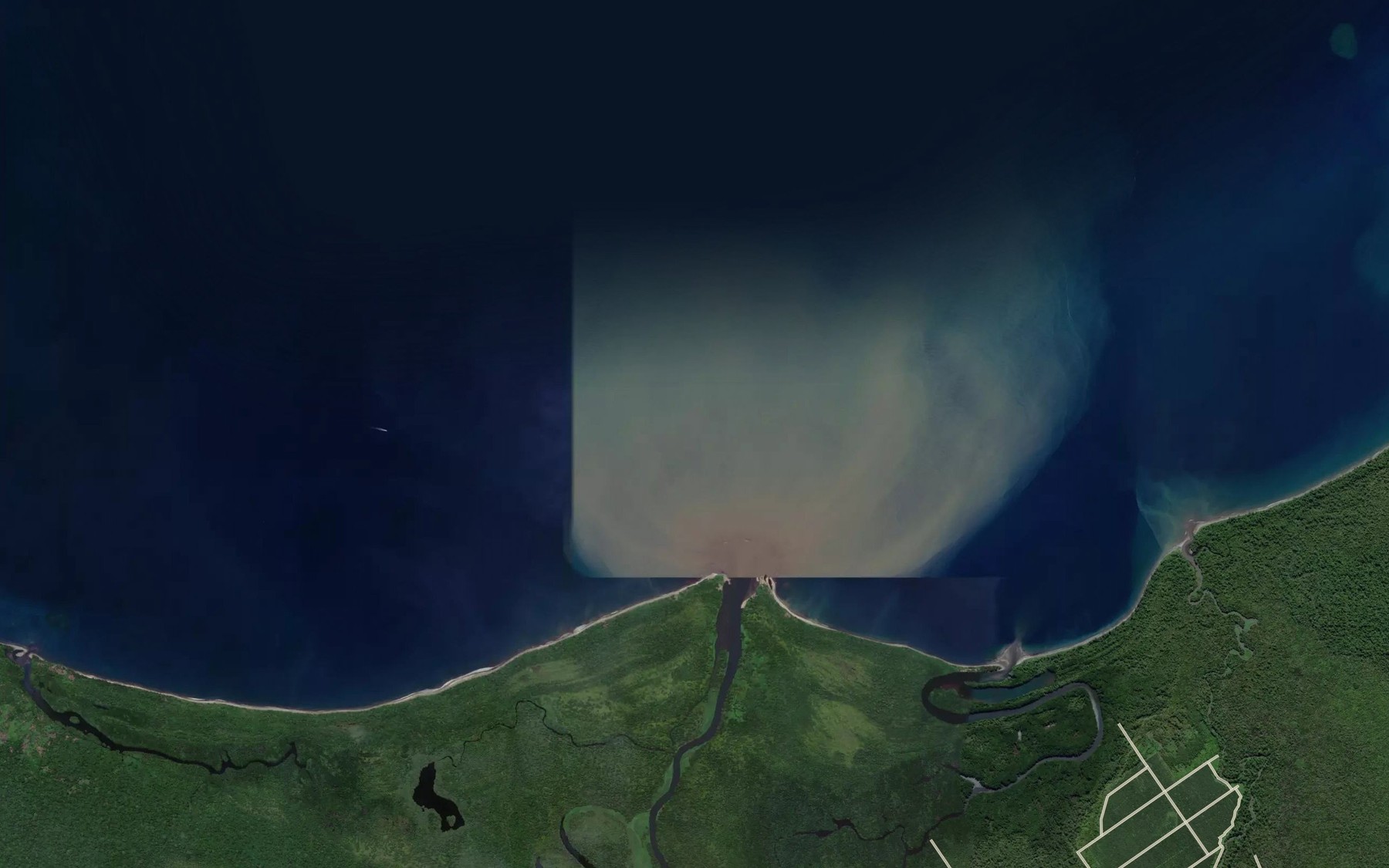 Satellite map of the Commodore Bay