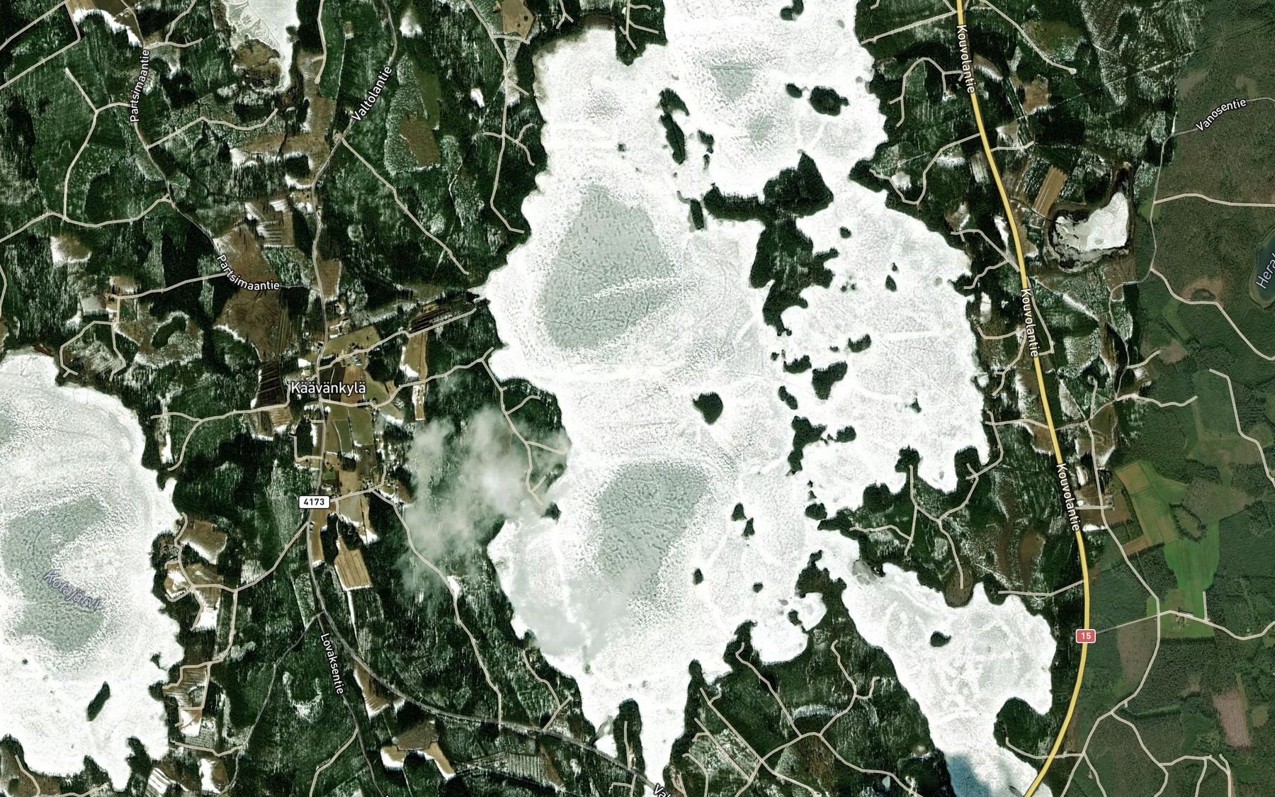 Satellite map of the Kaavanselka