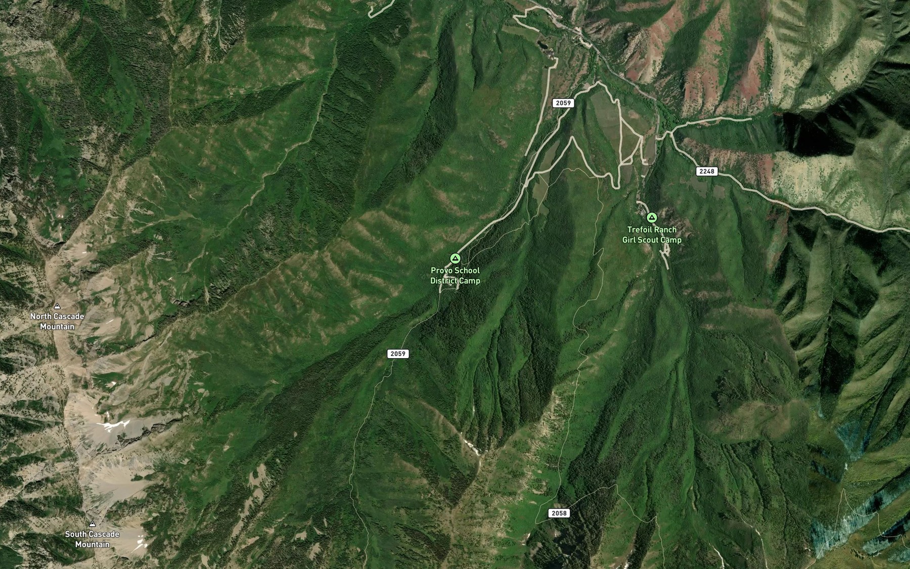 Satellite map of the Big Spring