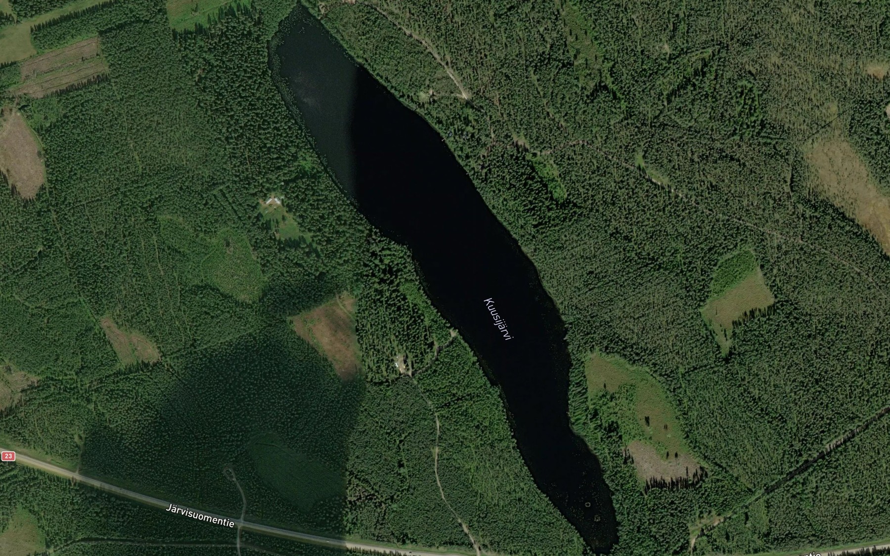 Satellite map of the Kuusijarvi