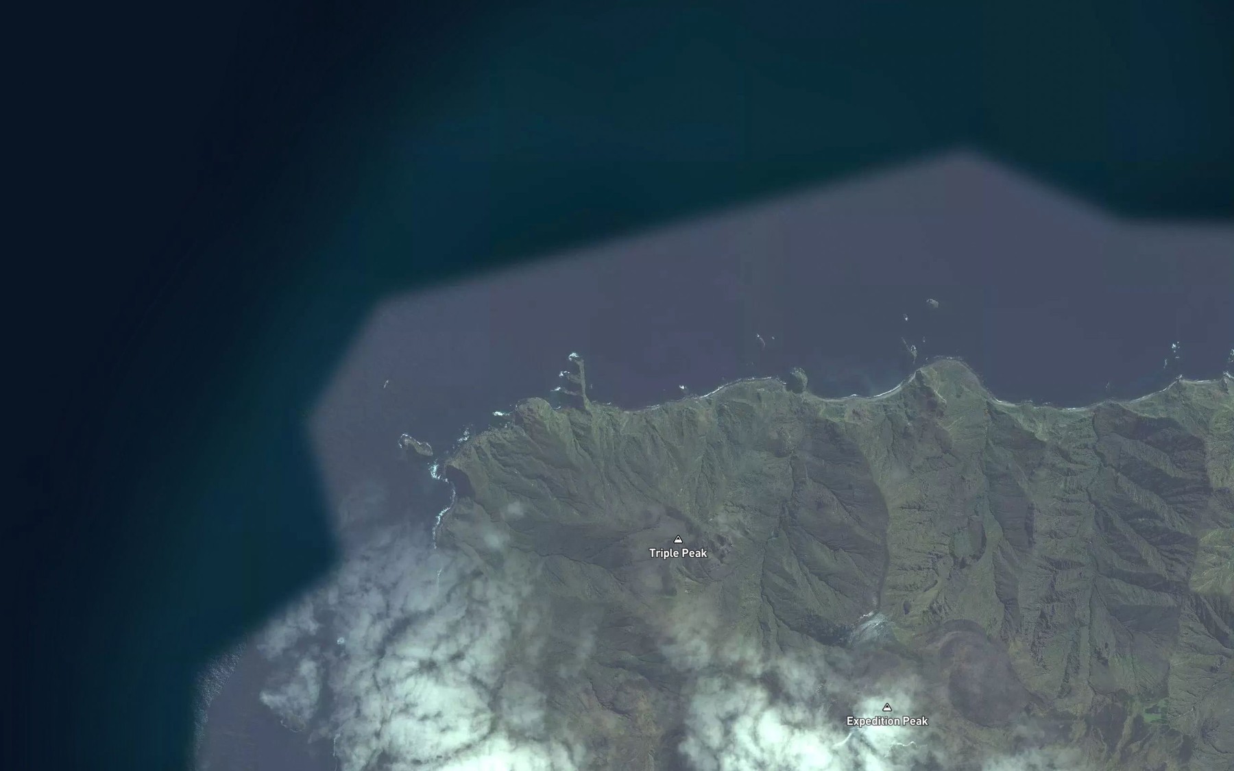 Satellite map of the Cave Cove