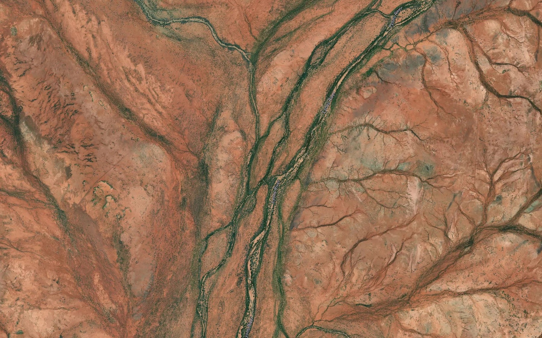 Satellite map of the Bandar Creek
