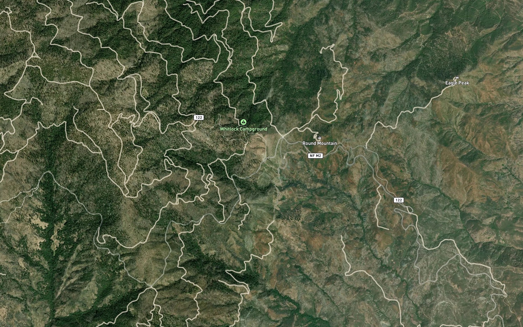 Satellite map of the Government Spring