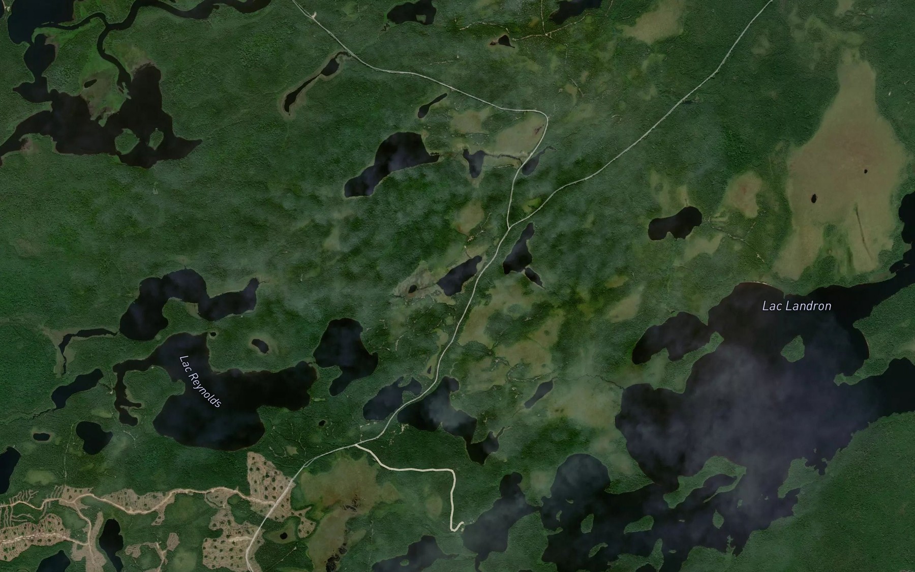 Satellite map of the Lac Coquand