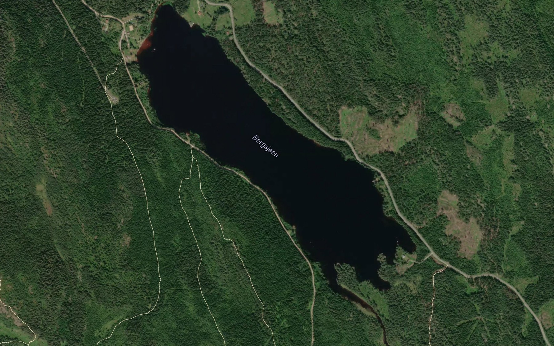 Satellite map of the Bergsjoen