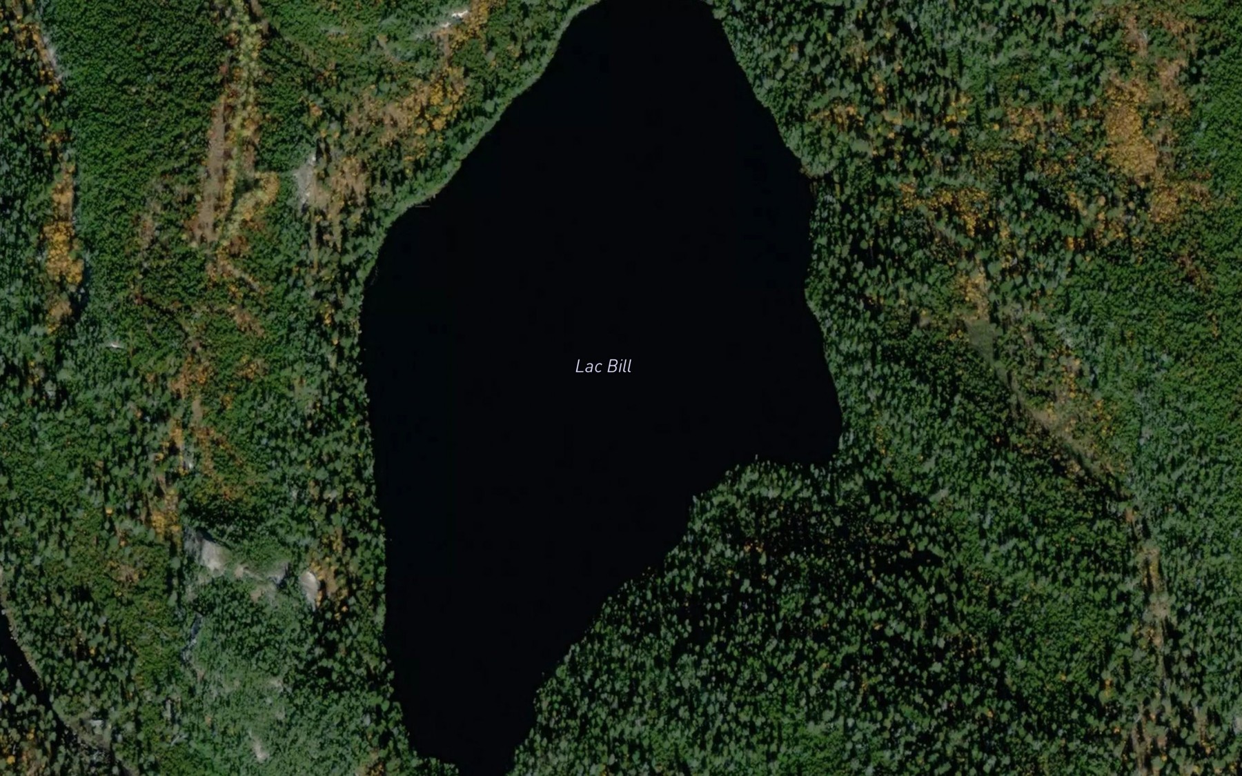 Satellite map of the Lac Bill
