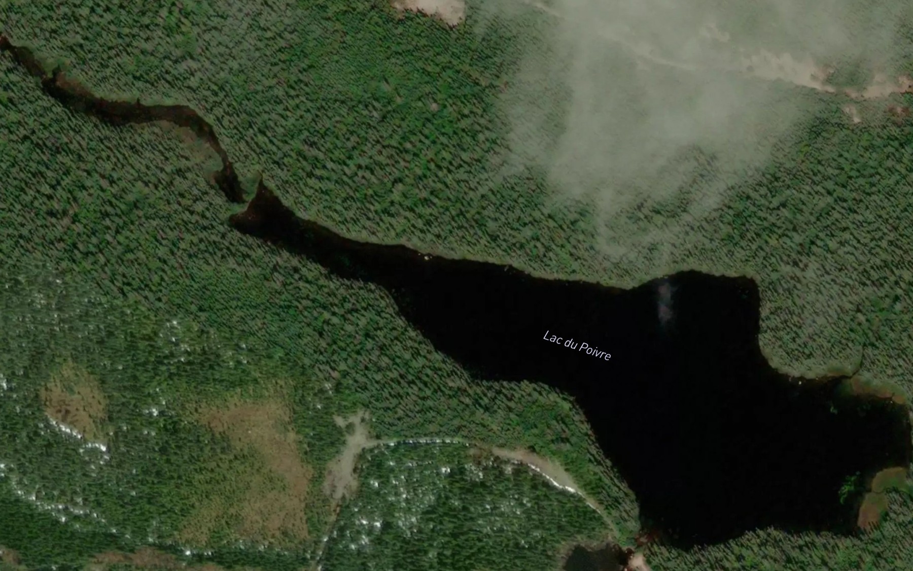 Satellite map of the Lac du Poivre