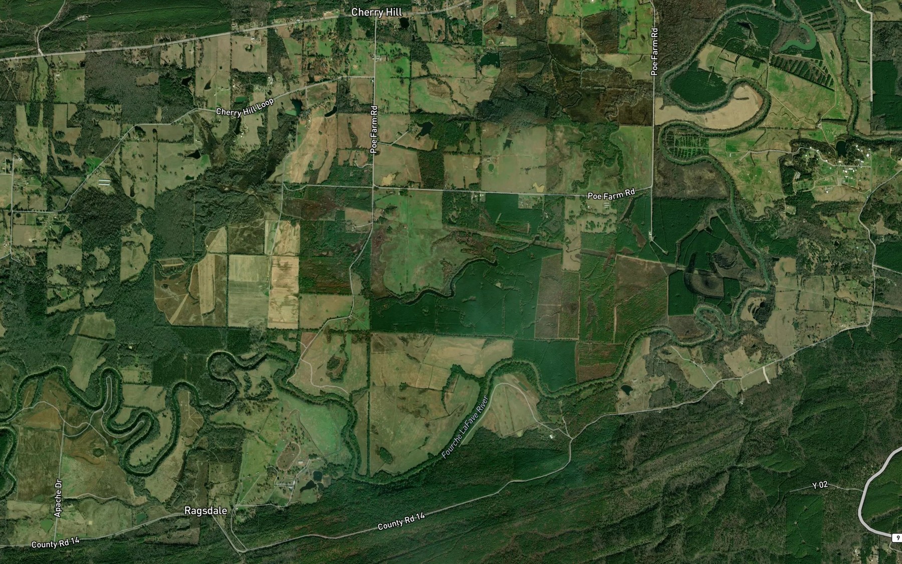 Satellite map of the Bull Lake