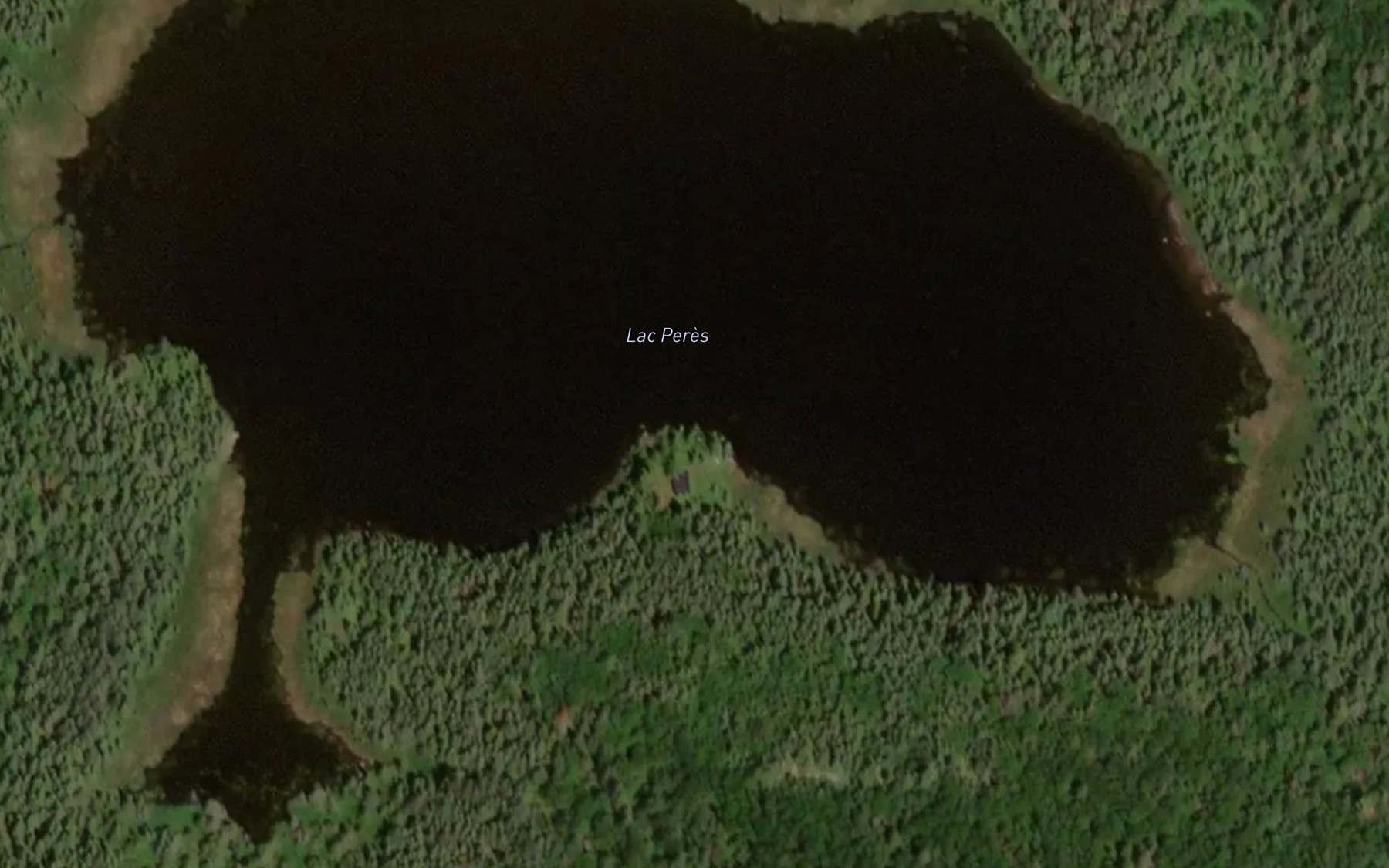 Satellite map of the Lac Peres