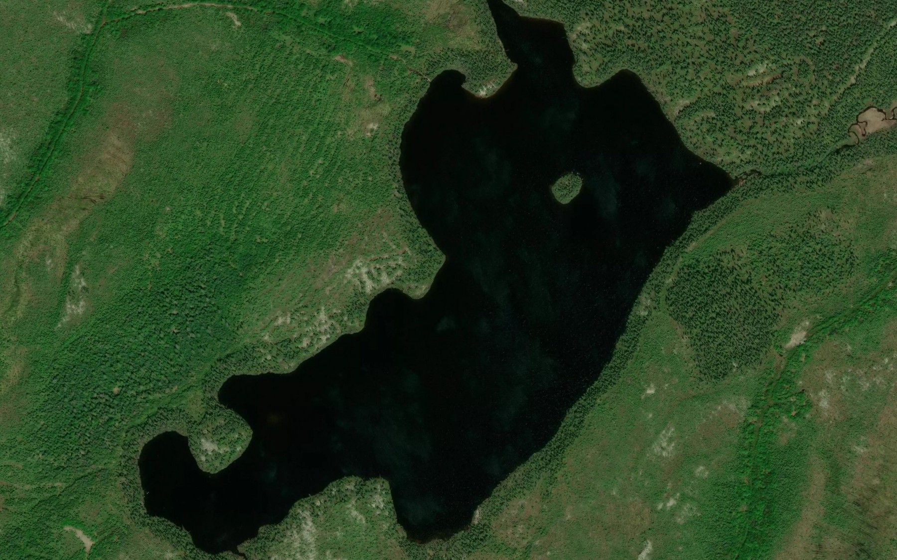 Satellite map of the Lac du Pommard