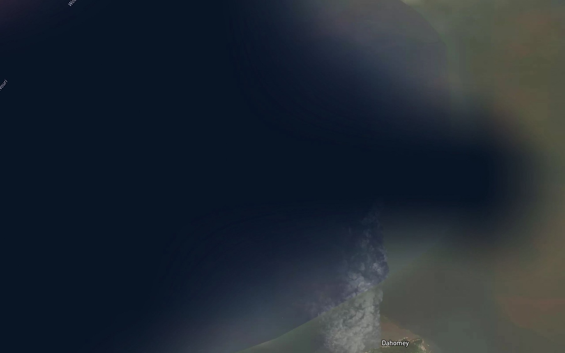 Satellite map of the Chenal de Manoka