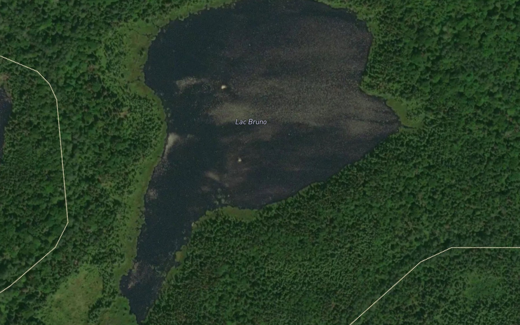 Satellite map of the Lac Bruno