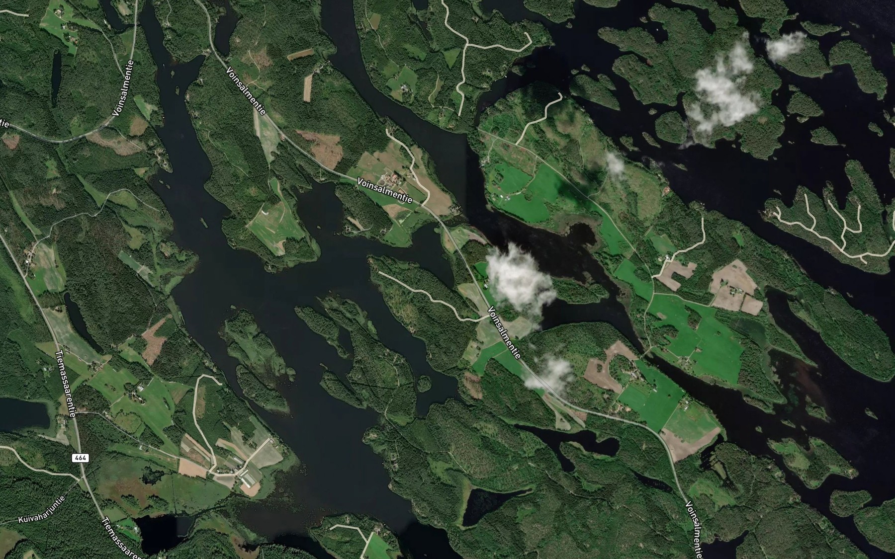 Satellite map of the Mustalahti
