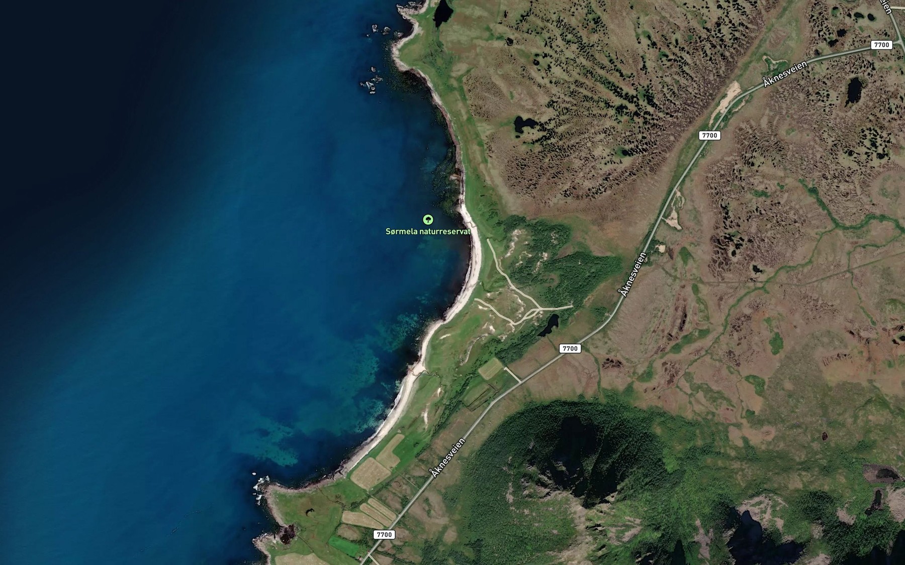 Satellite map of the Bukta