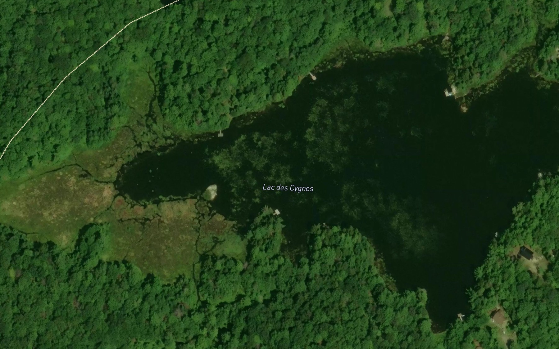 Satellite map of the Lac Graham