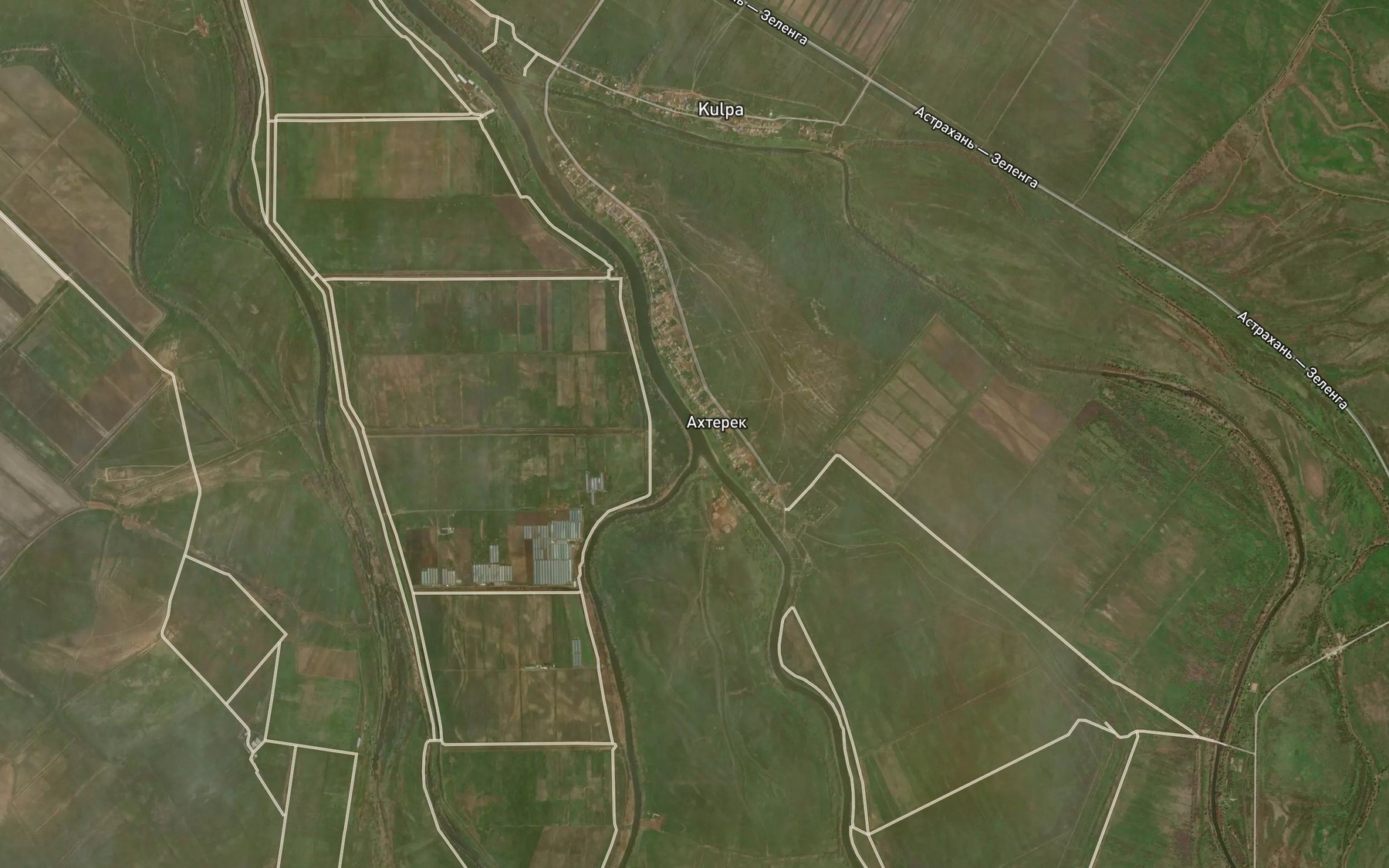 Satellite map of the Rychan